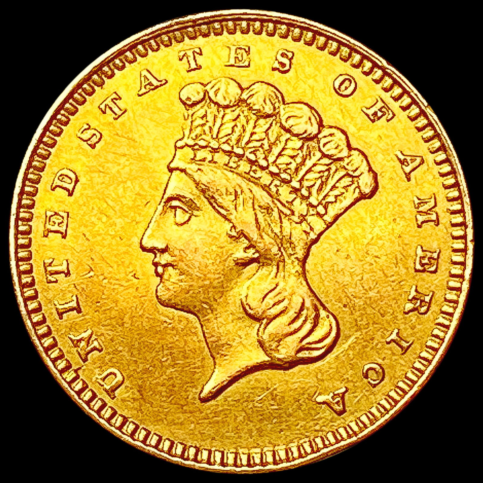 1862 Rare Gold Dollar CLOSELY UNCIRCULATED (1 of 2)