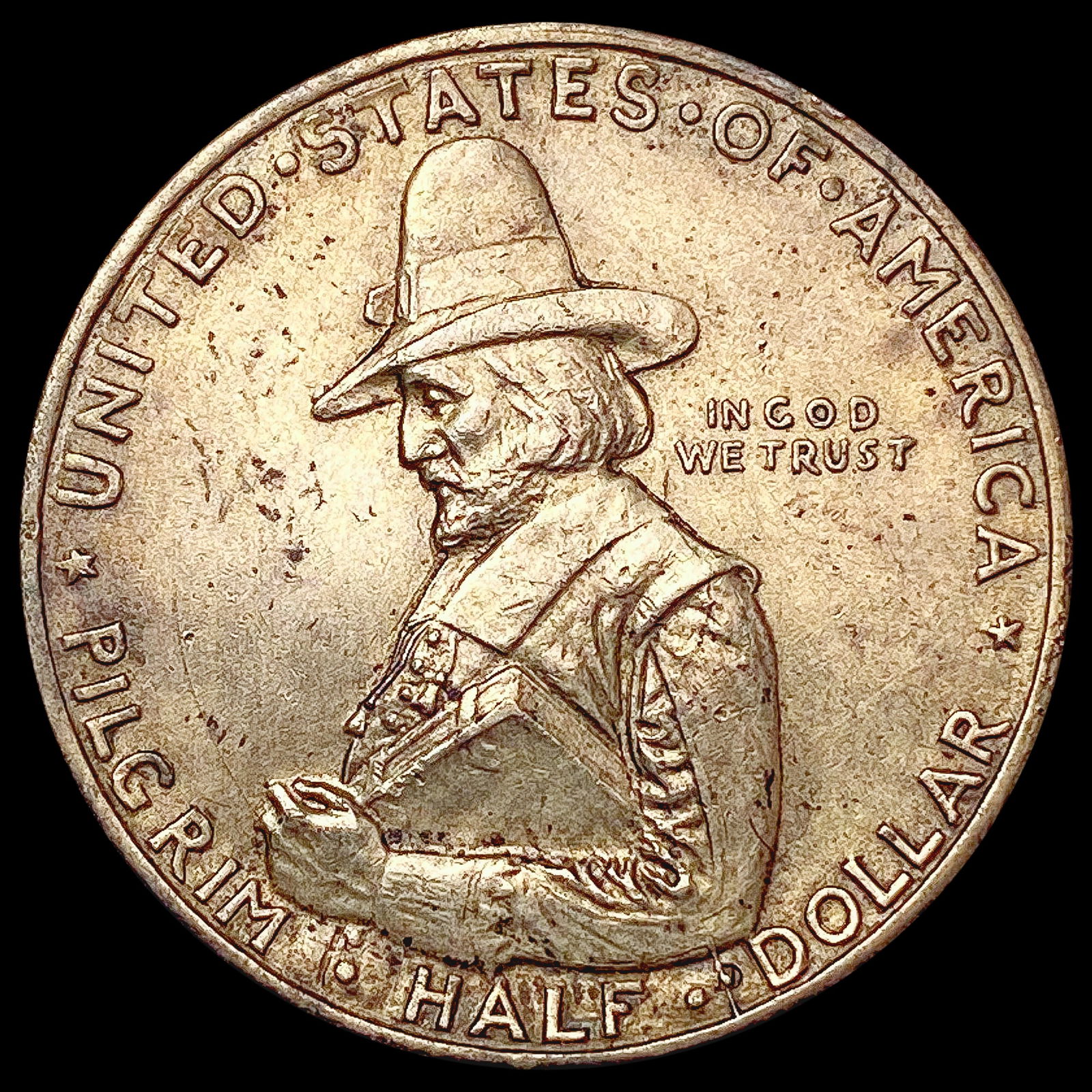 1920 Pilgrim Half Dollar CLOSELY UNCIRCULATED (1 of 2)