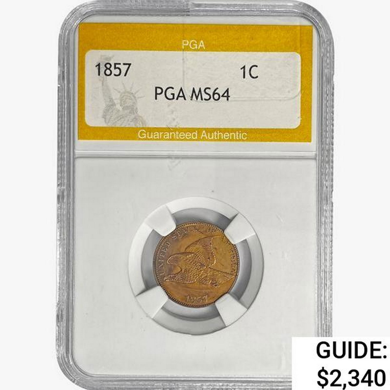 1857 Flying Eagle Cent PGA MS64 (1 of 2)