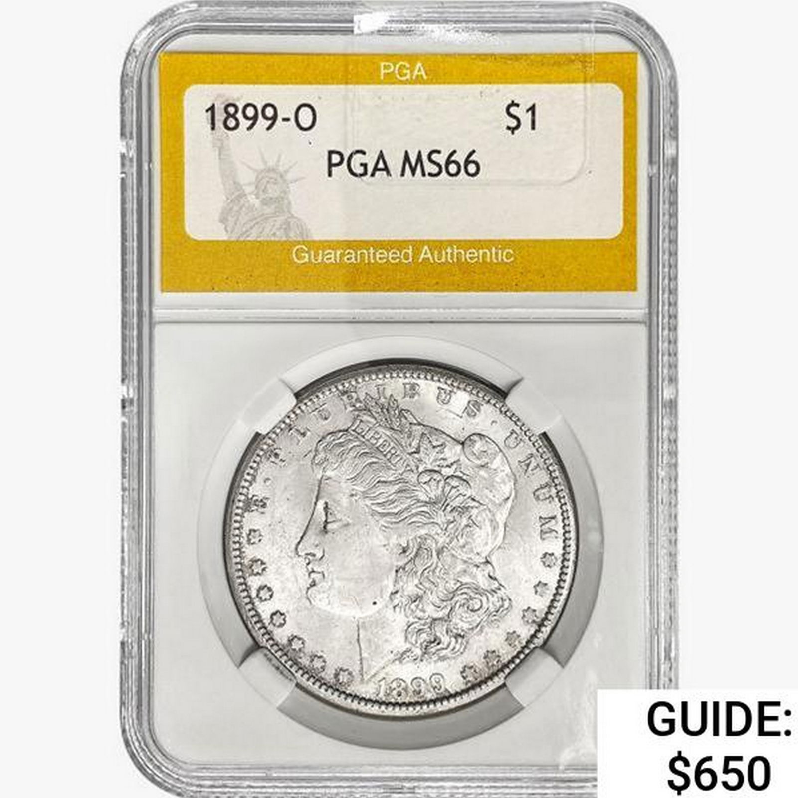 1899-O Morgan Silver Dollar PGA MS66 (1 of 2)
