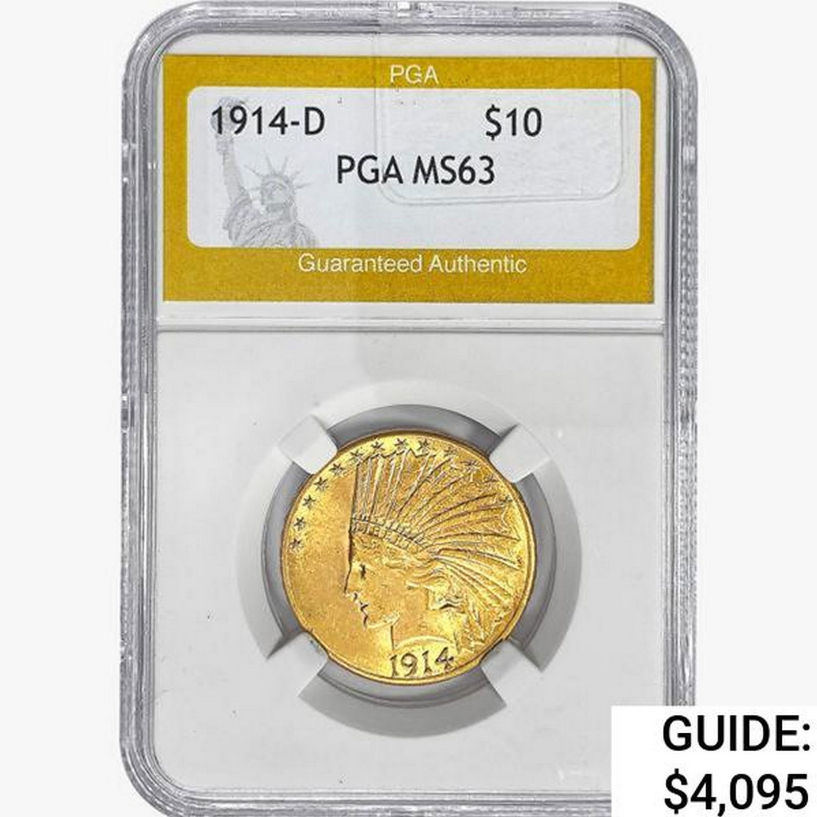 1914-D $10 Gold Eagle PGA MS63 (1 of 2)