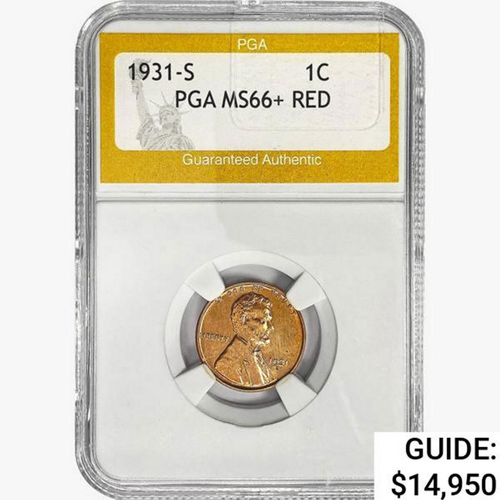 1931-S Wheat Cent PGA MS66+ RED (1 of 2)