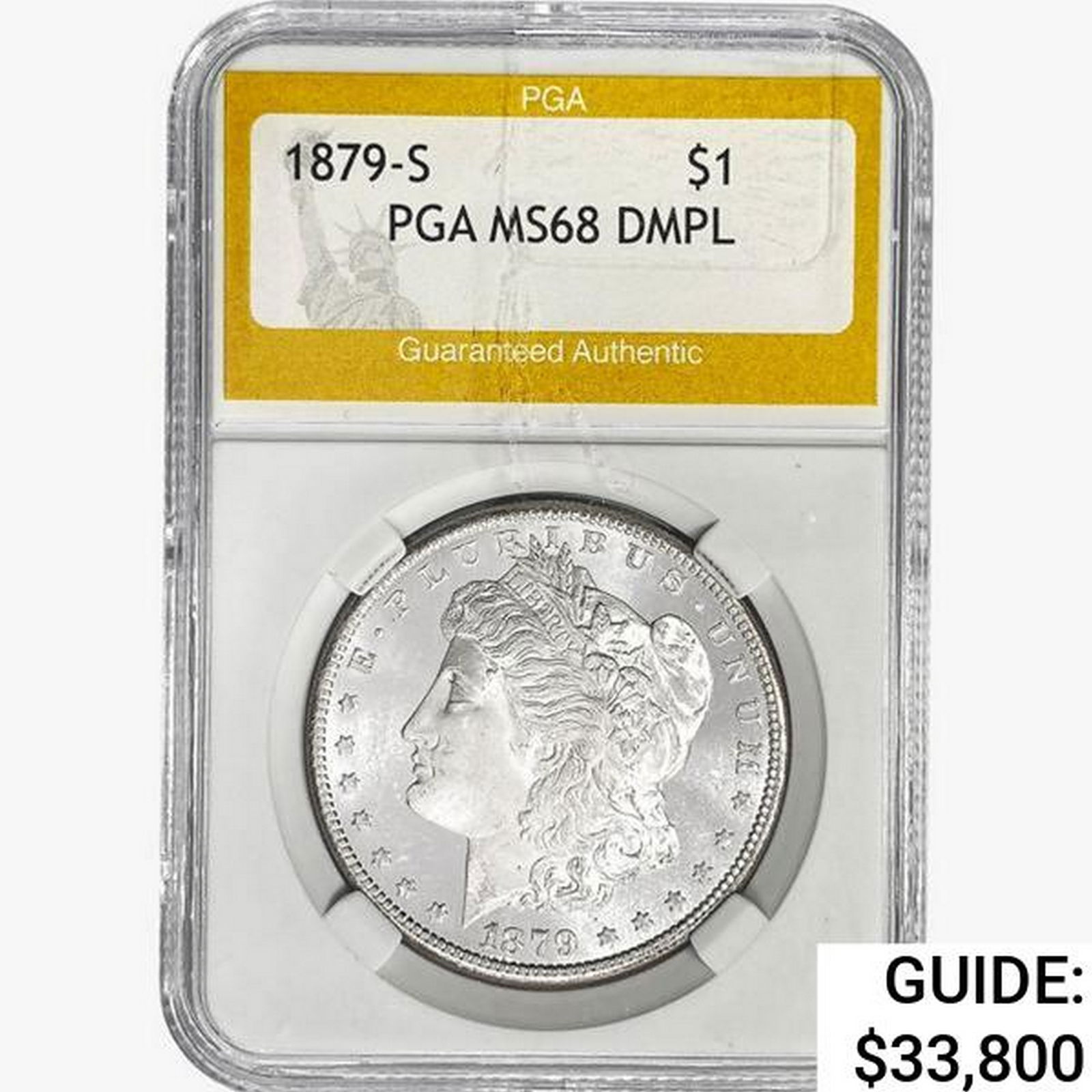 1879-S Morgan Silver Dollar PGA MS68 DMPL (1 of 2)