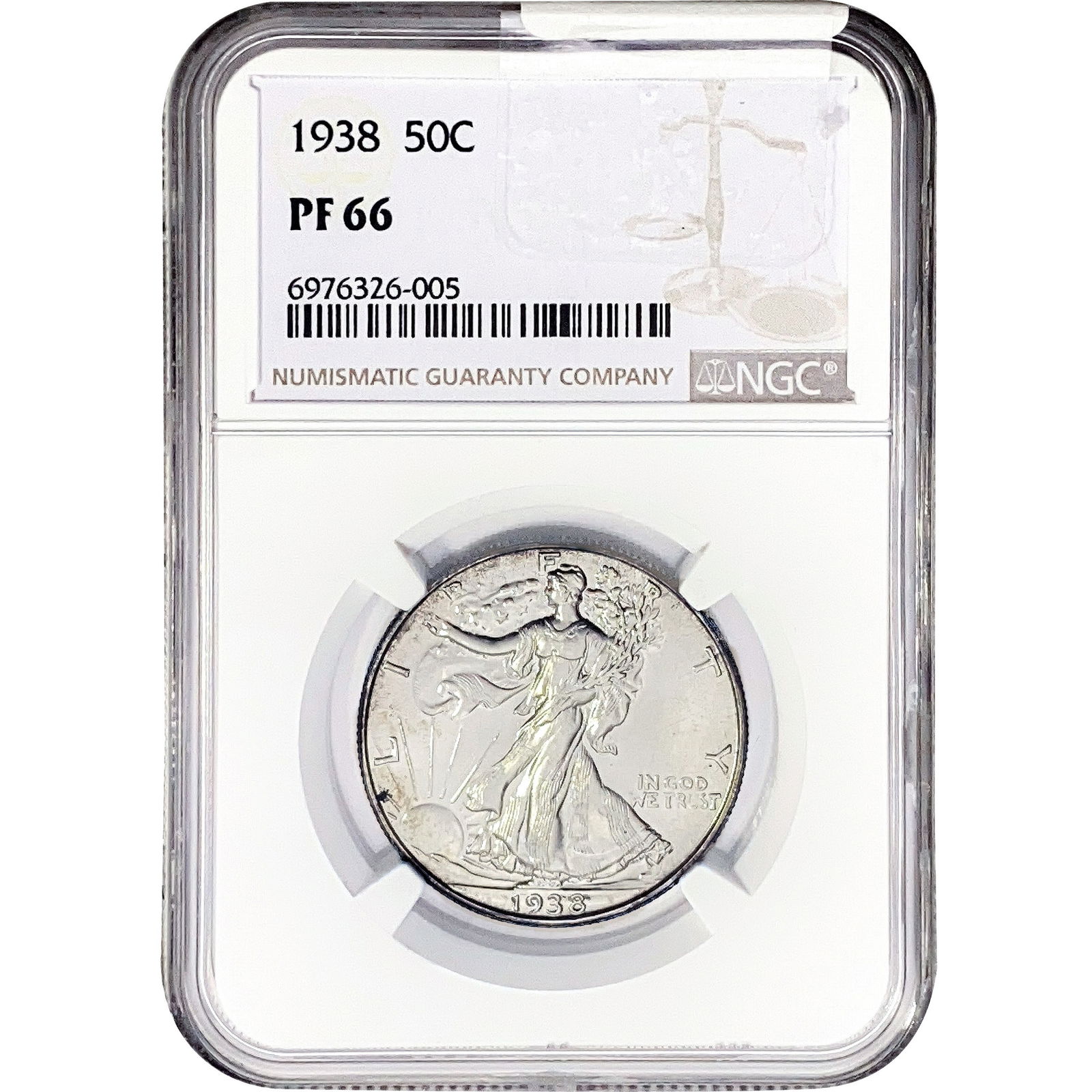 1938 Walking Liberty Half Dollar NGC PF66 (1 of 2)