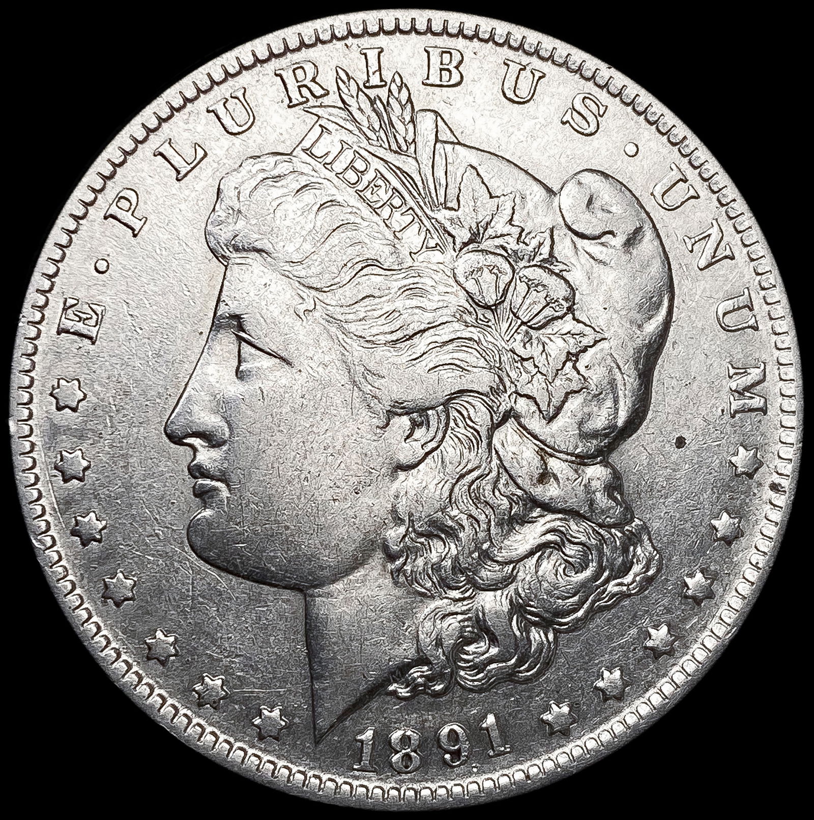 1891-O Morgan Silver Dollar NEARLY UNCIRCULATED (1 of 2)