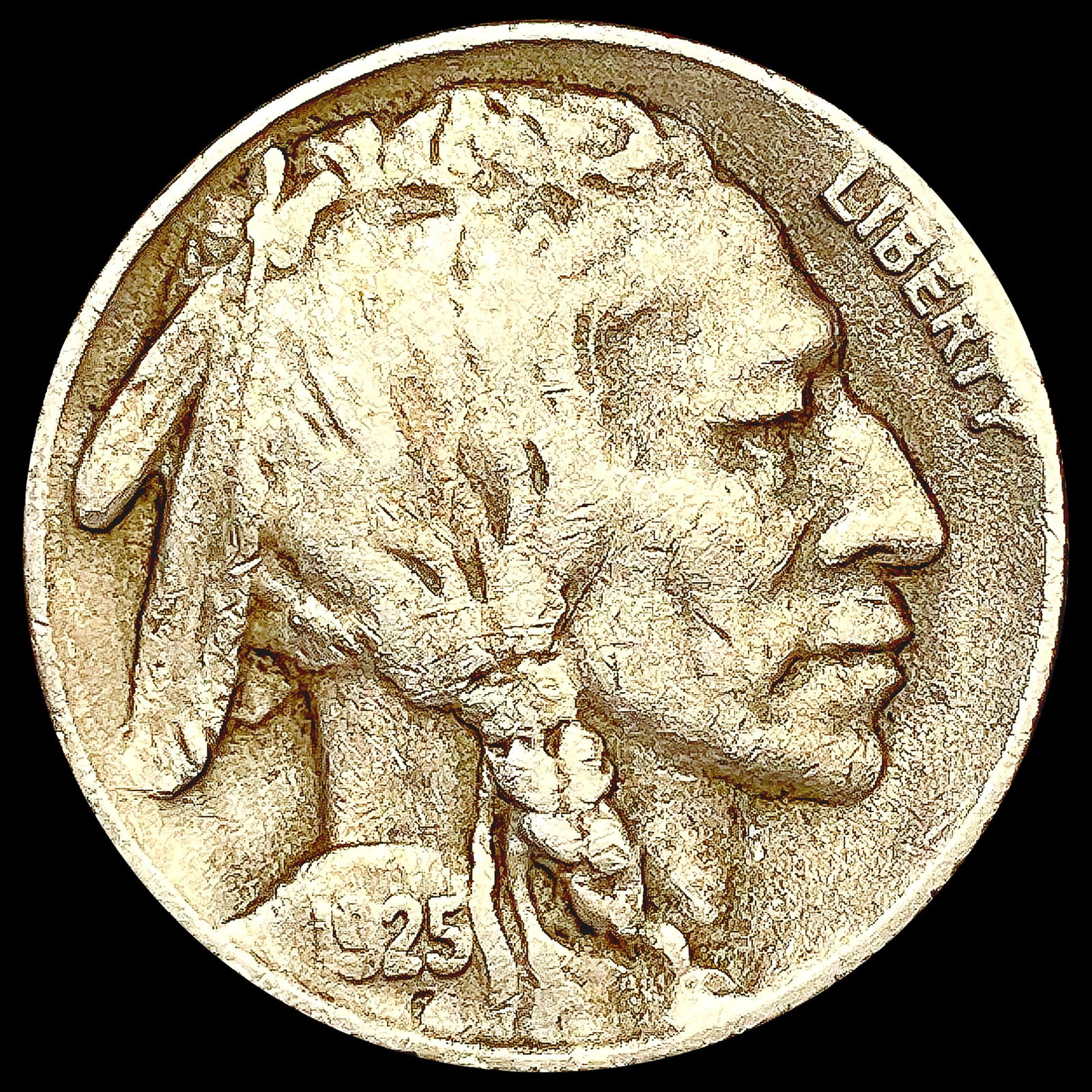 1925-S Buffalo Nickel LIGHTLY CIRCULATED (1 of 2)