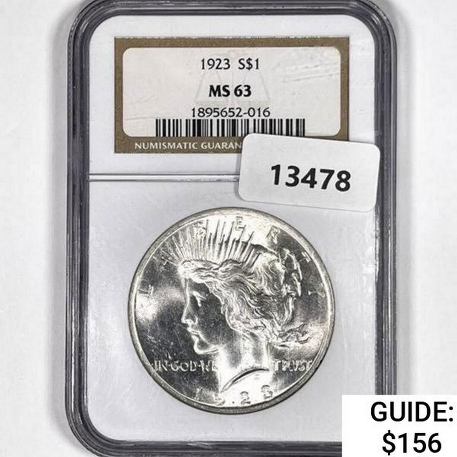 1923 Silver Peace Dollar NGC MS63 (1 of 2)