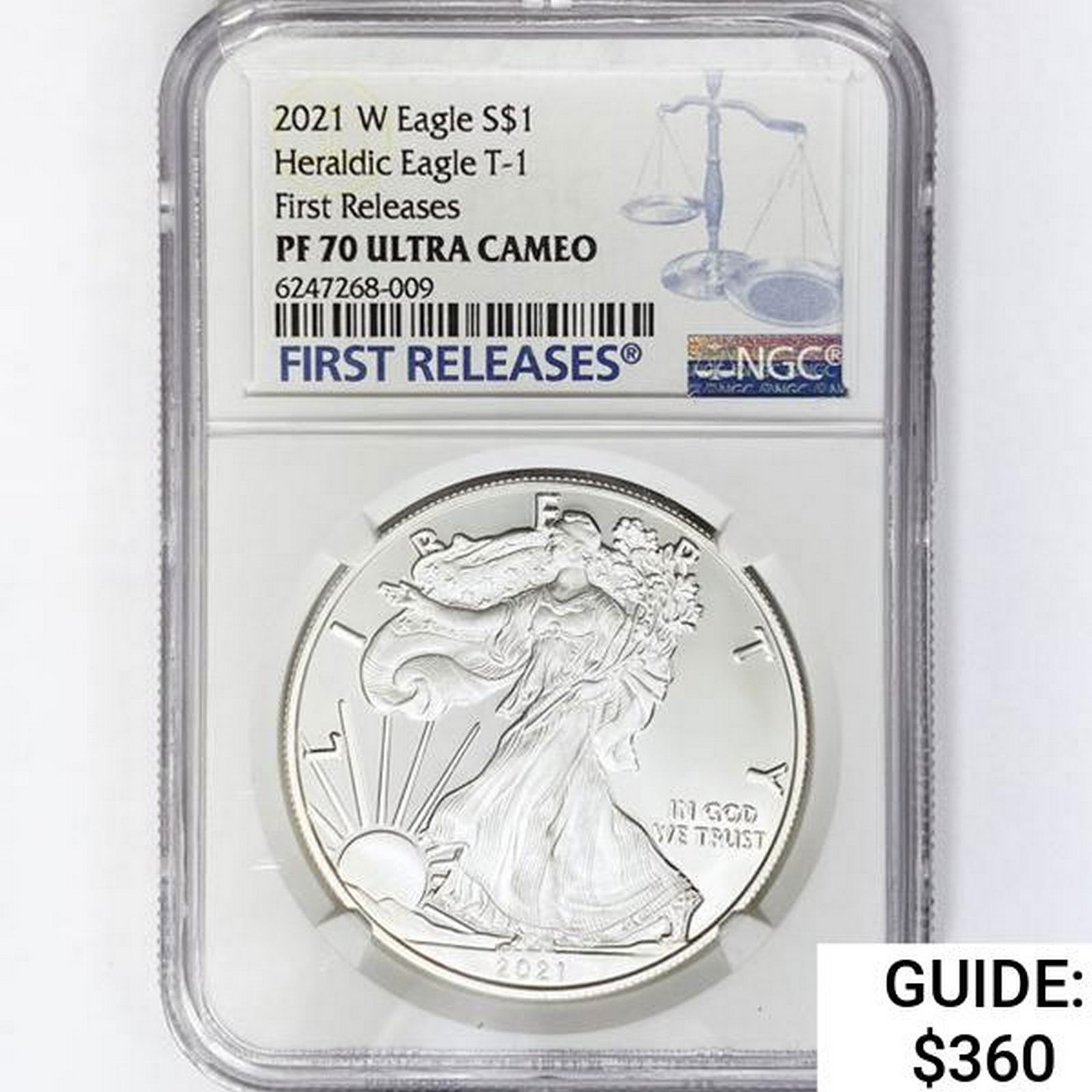2021-W Silver Eagle NGC PF70 UC T-1 (1 of 2)