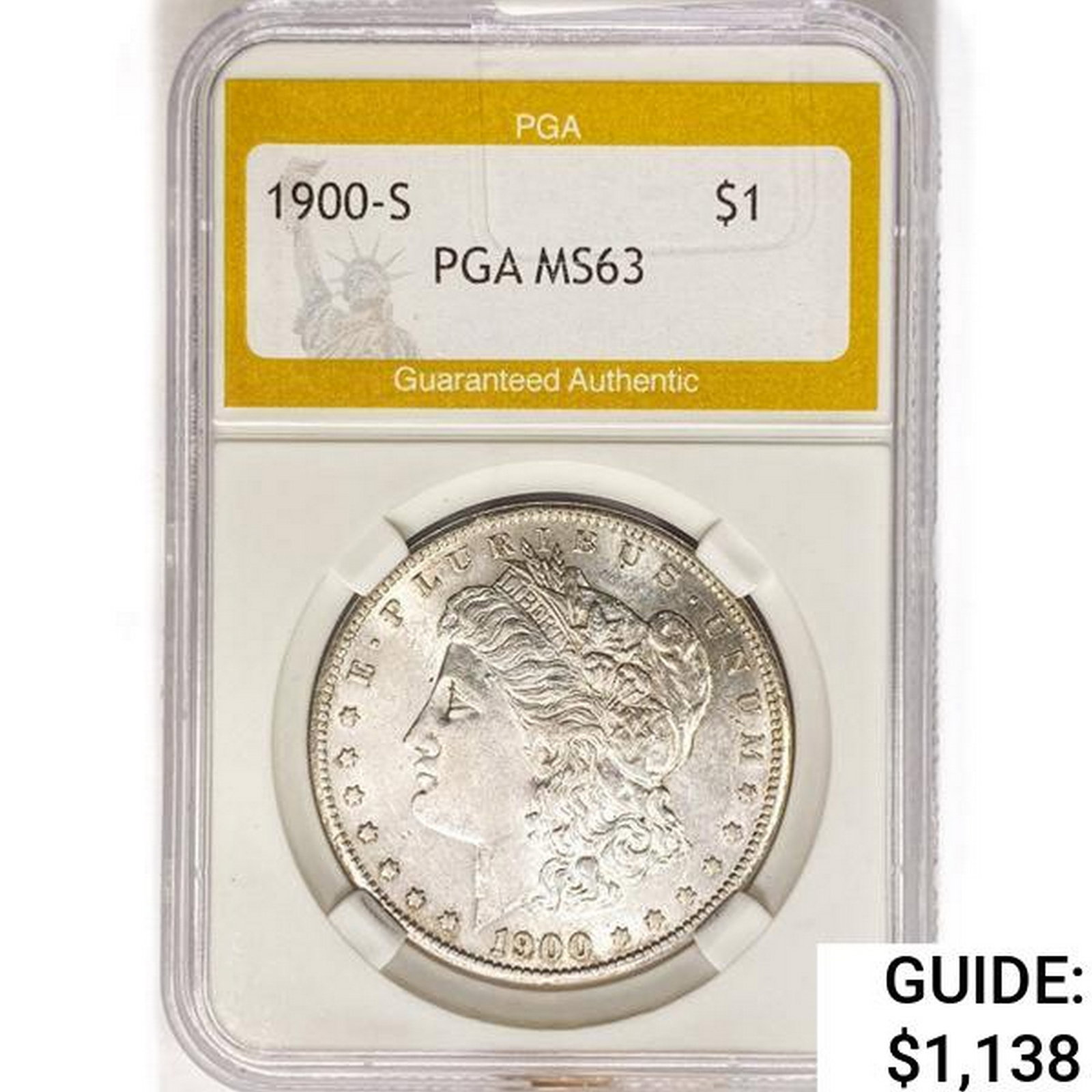 1900-S Morgan Silver Dollar PGA MS63 (1 of 2)