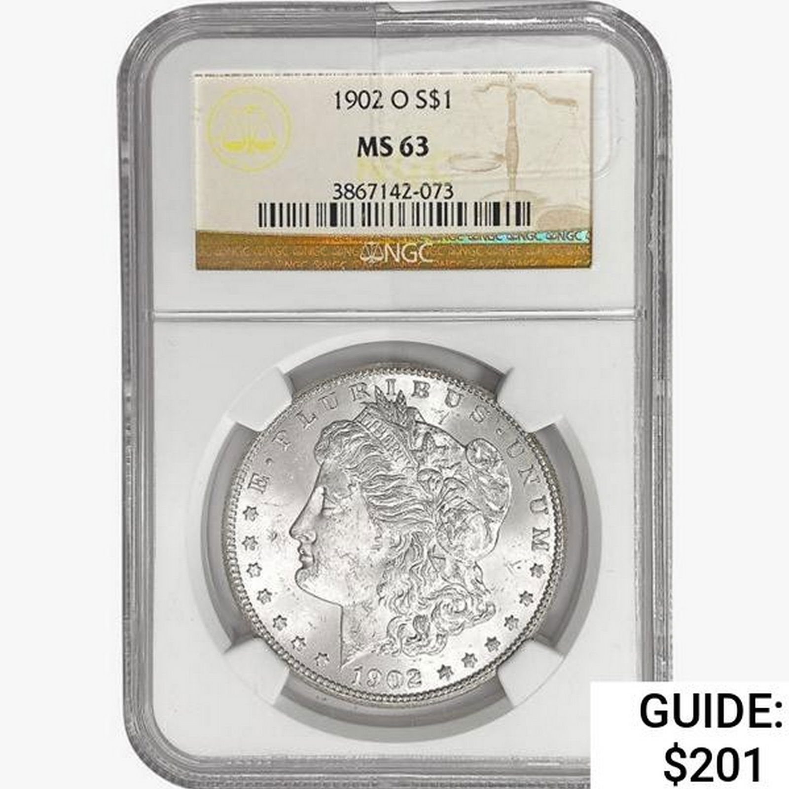 1902-O Morgan Silver Dollar NGC MS63 (1 of 2)