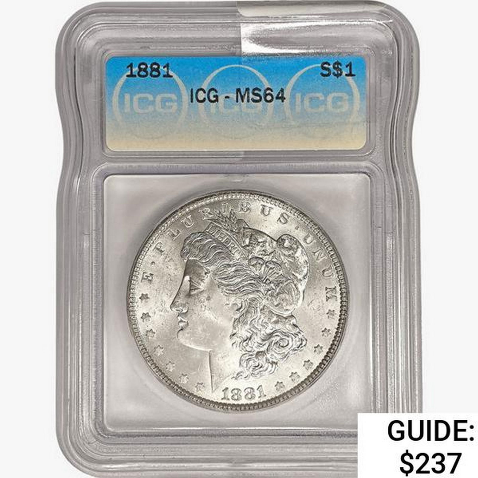1881 Morgan Silver Dollar ICG MS64 (1 of 2)