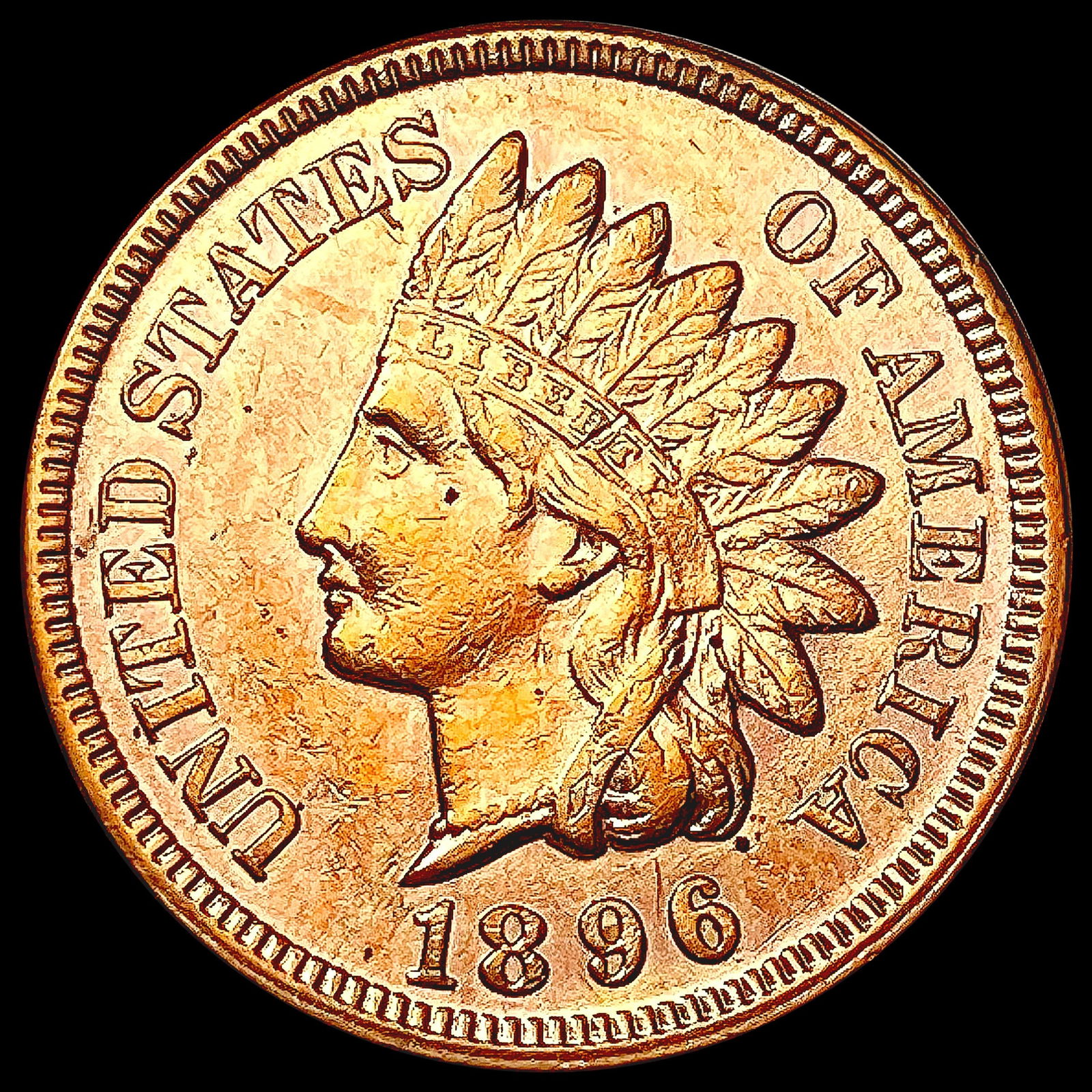 1896 RED Indian Head Cent CHOICE BU (1 of 2)
