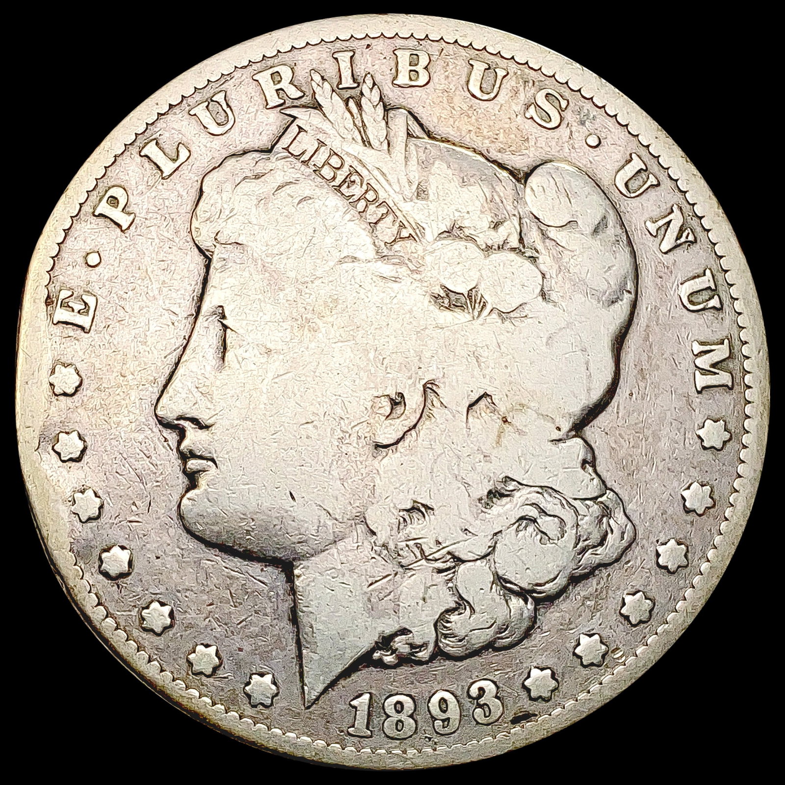 1893-CC Morgan Silver Dollar NICELY CIRCULATED: 1893-CC Morgan Silver Dollar NICELY CIRCULATED