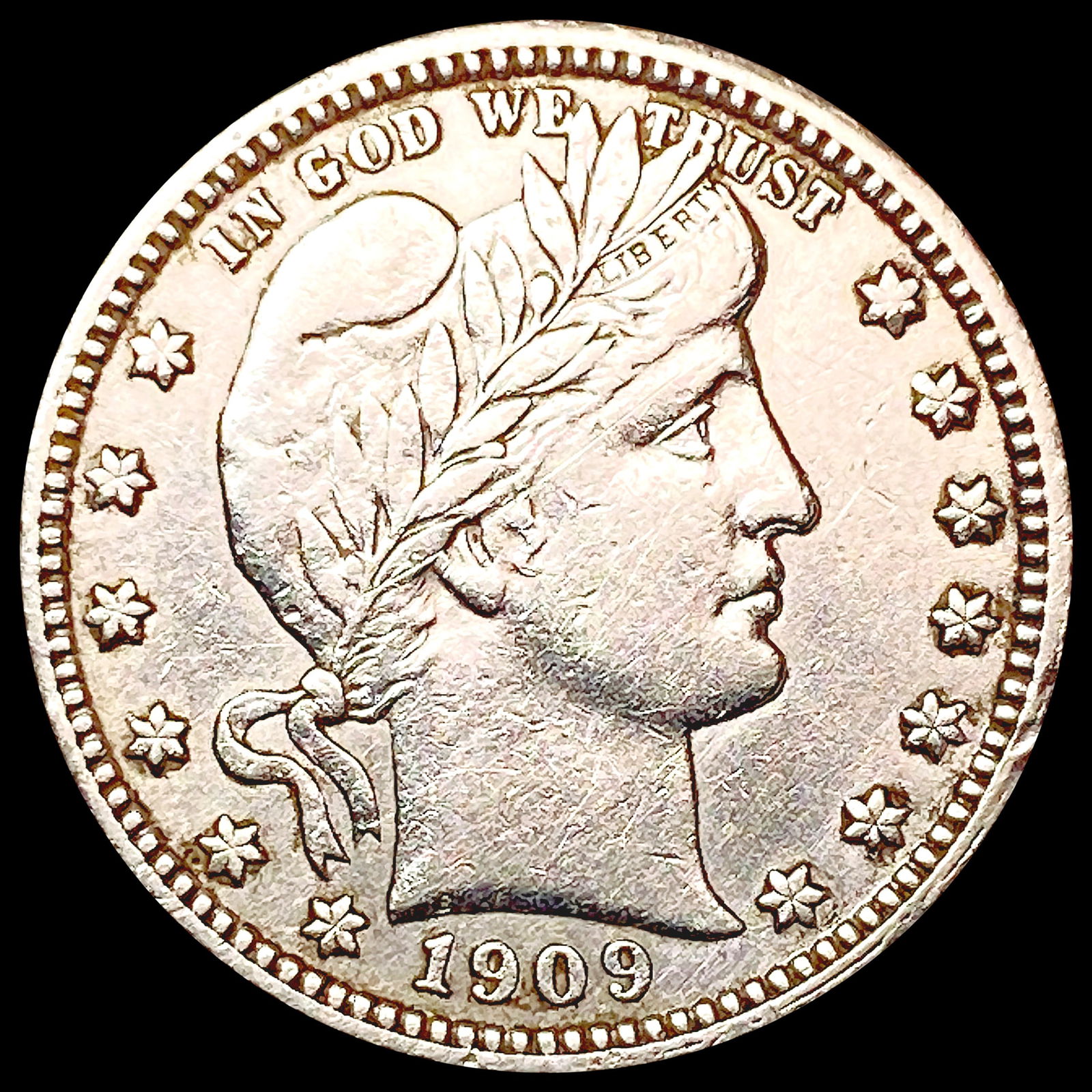 1909 Barber Quarter CLOSELY UNCIRCULATED (1 of 2)