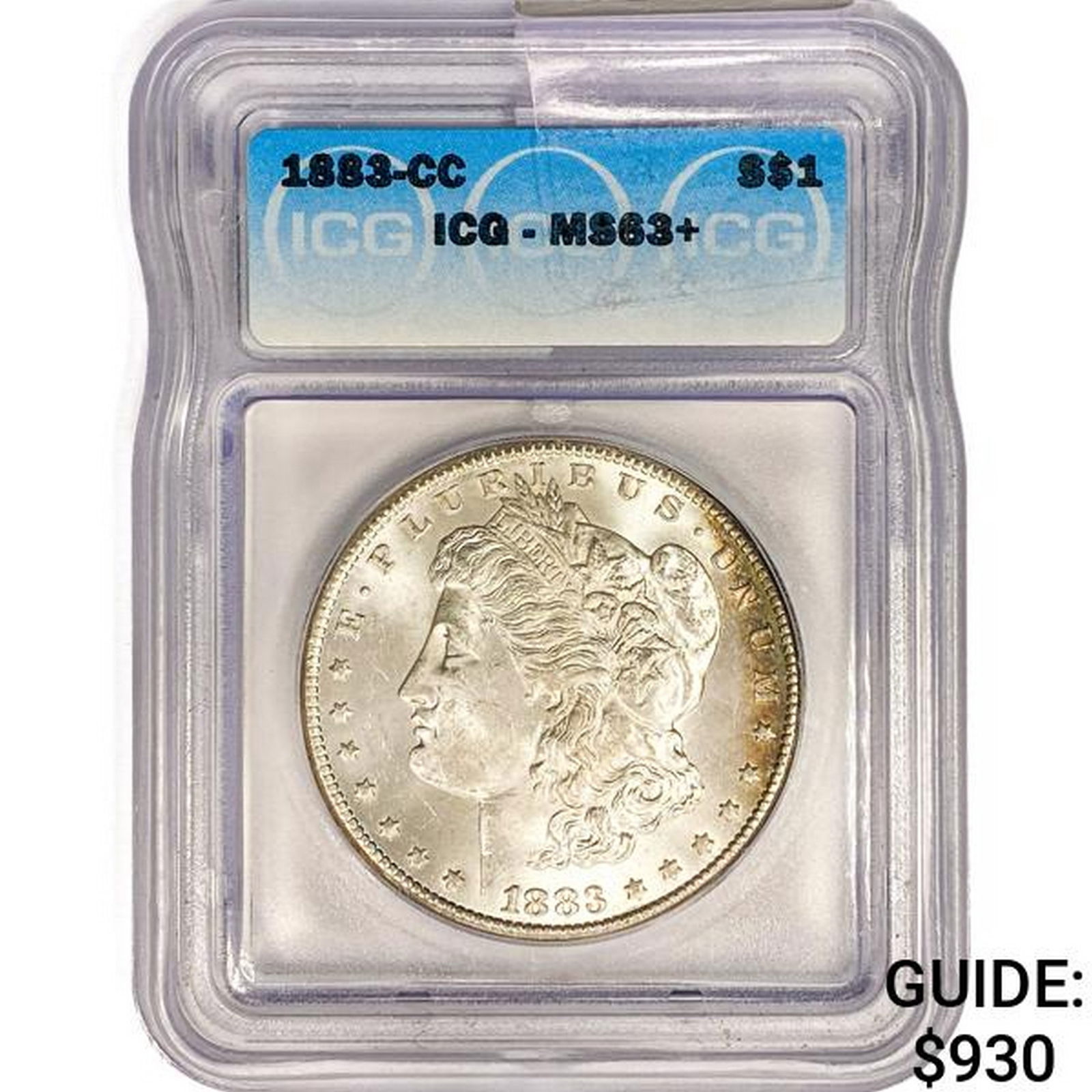 1883-CC Morgan Silver Dollar ICG MS63+ (1 of 2)