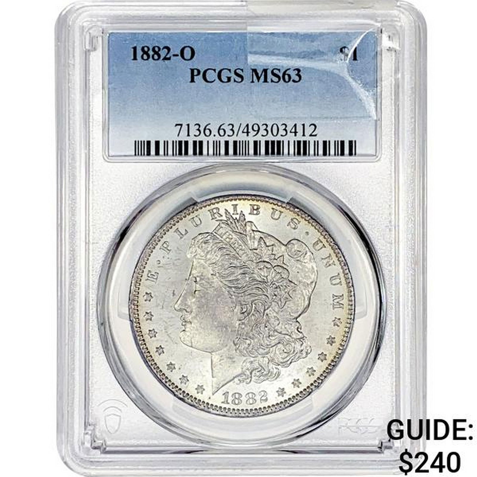 1882-O Morgan Silver Dollar PCGS MS63 (1 of 2)