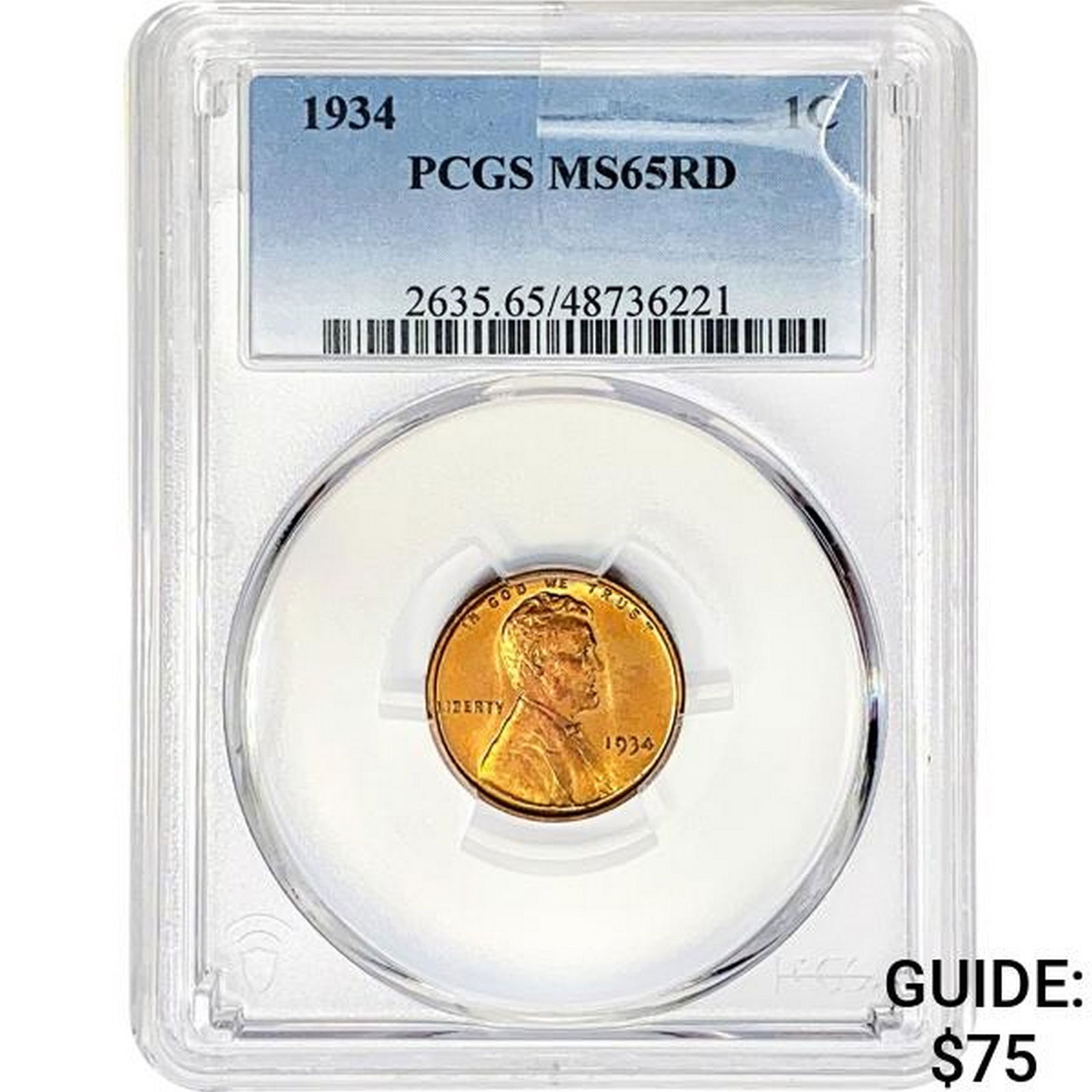 1934 Wheat Cent PCGS MS65 RD (1 of 2)