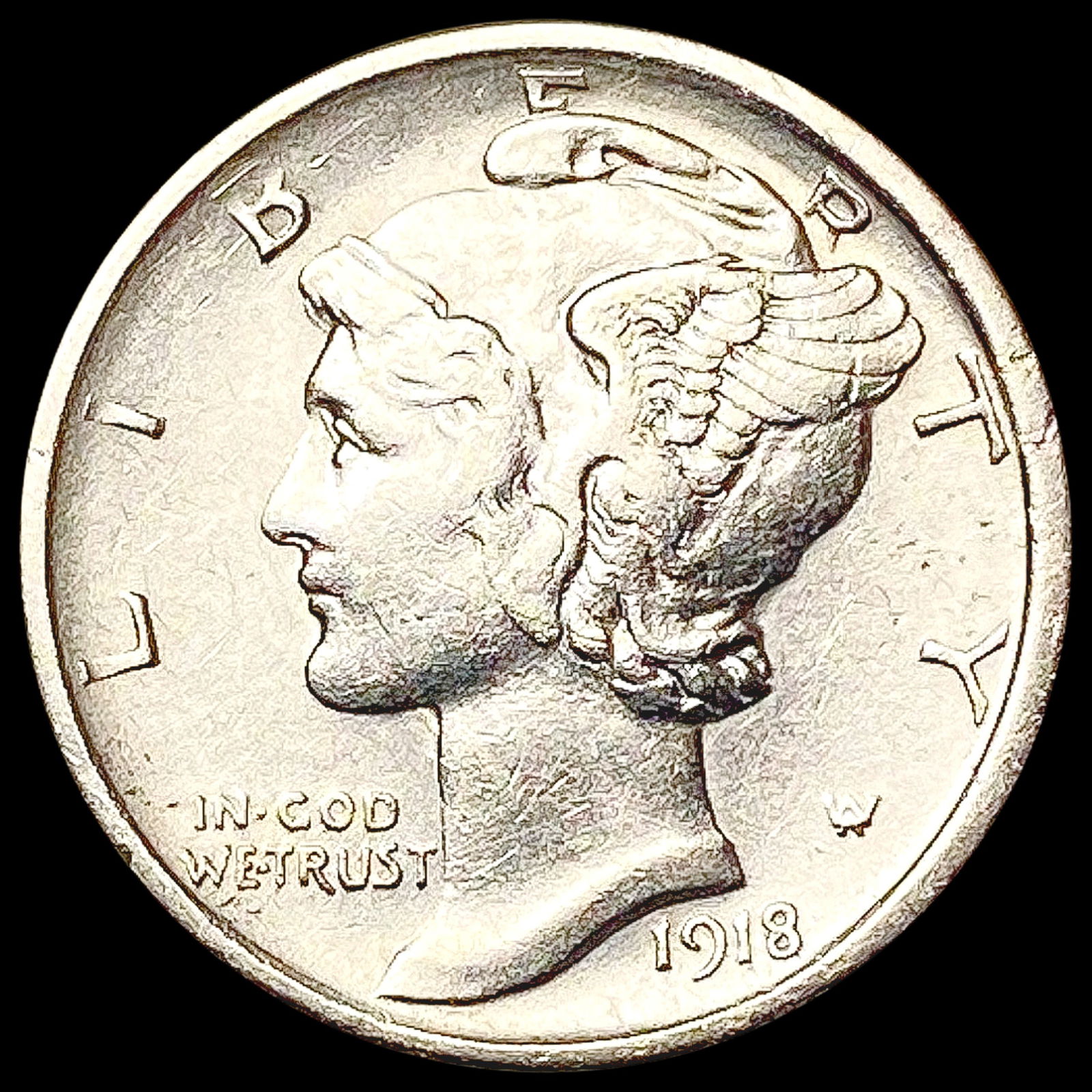 1918-D Mercury Dime UNCIRCULATED (1 of 2)