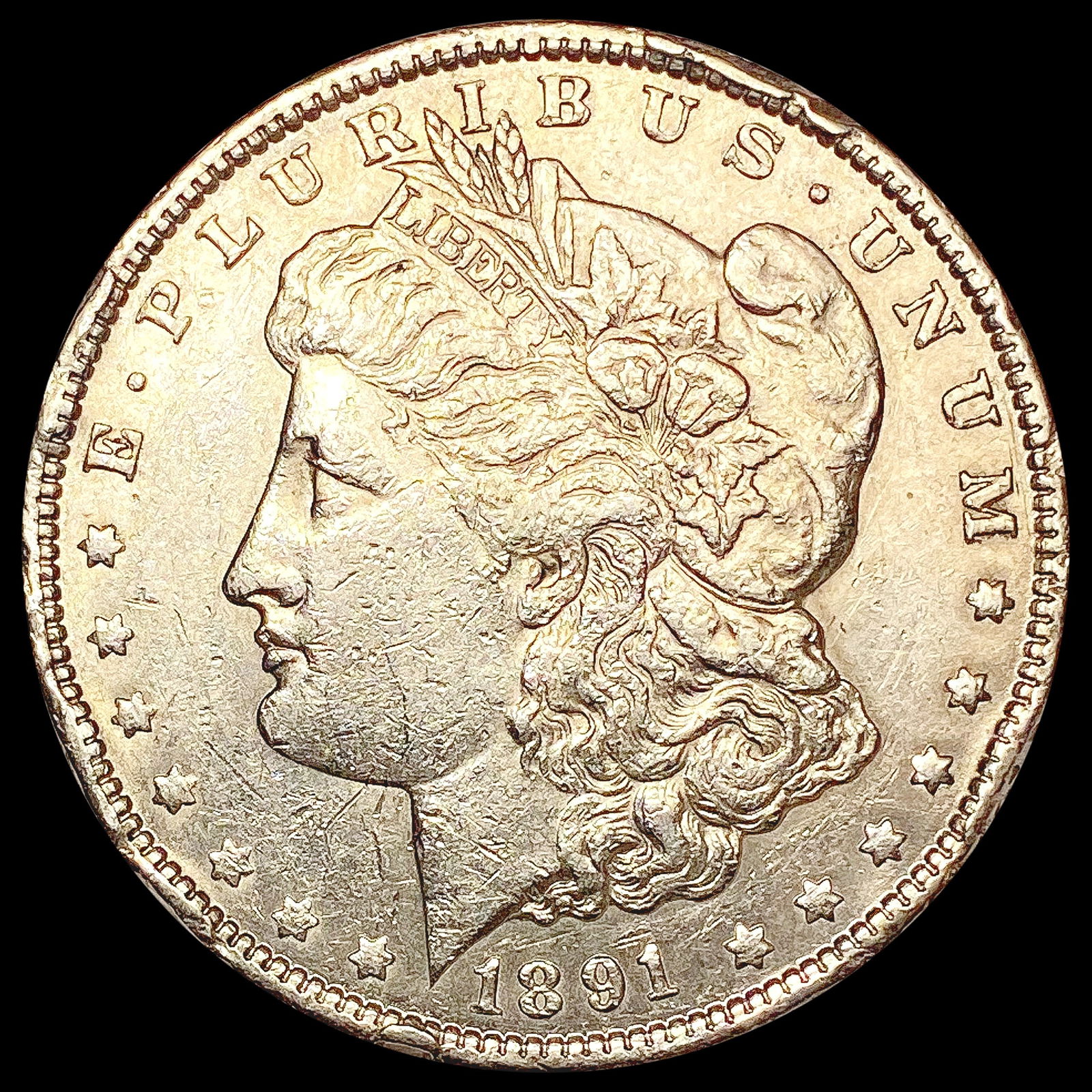 1891-CC Morgan Silver Dollar LIGHTLY CIRCULATED (1 of 2)