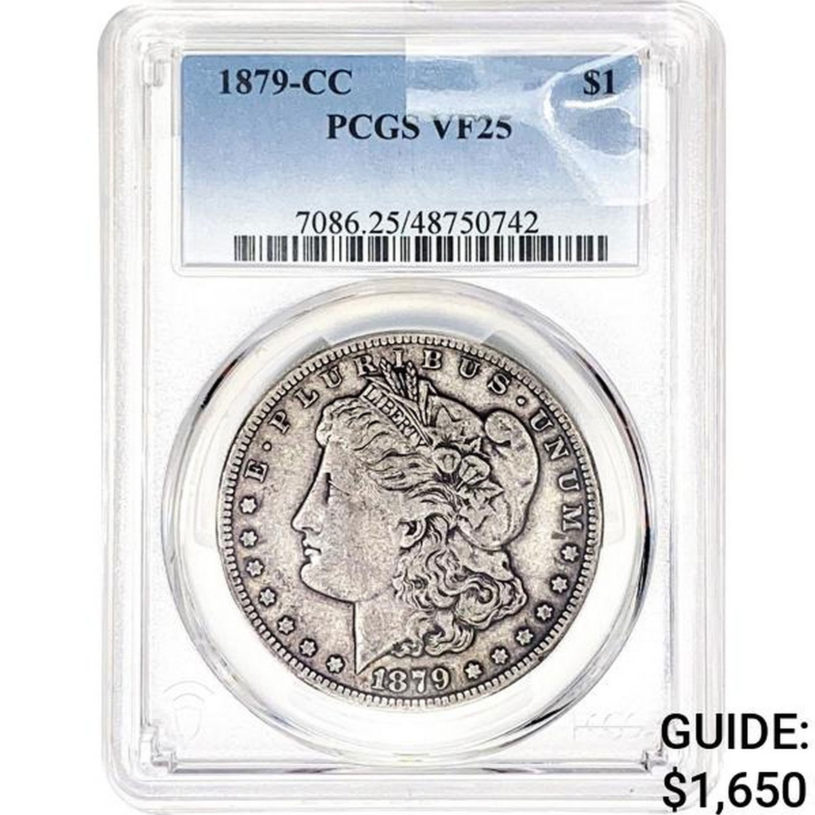 1879-CC Morgan Silver Dollar PCGS VF25 (1 of 2)