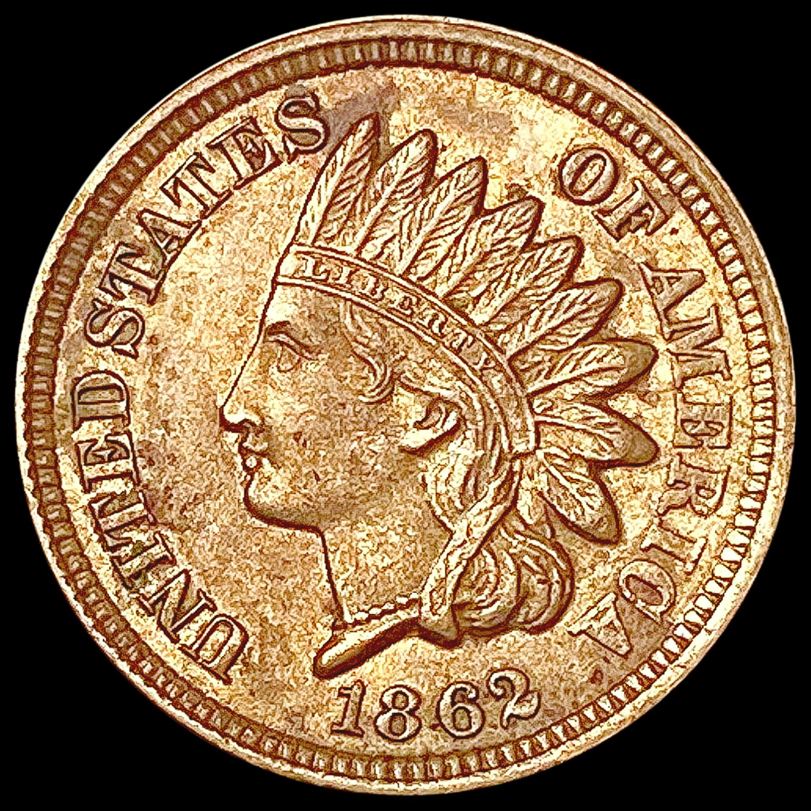 1862 Indian Head Cent CLOSELY UNCIRCULATED (1 of 2)