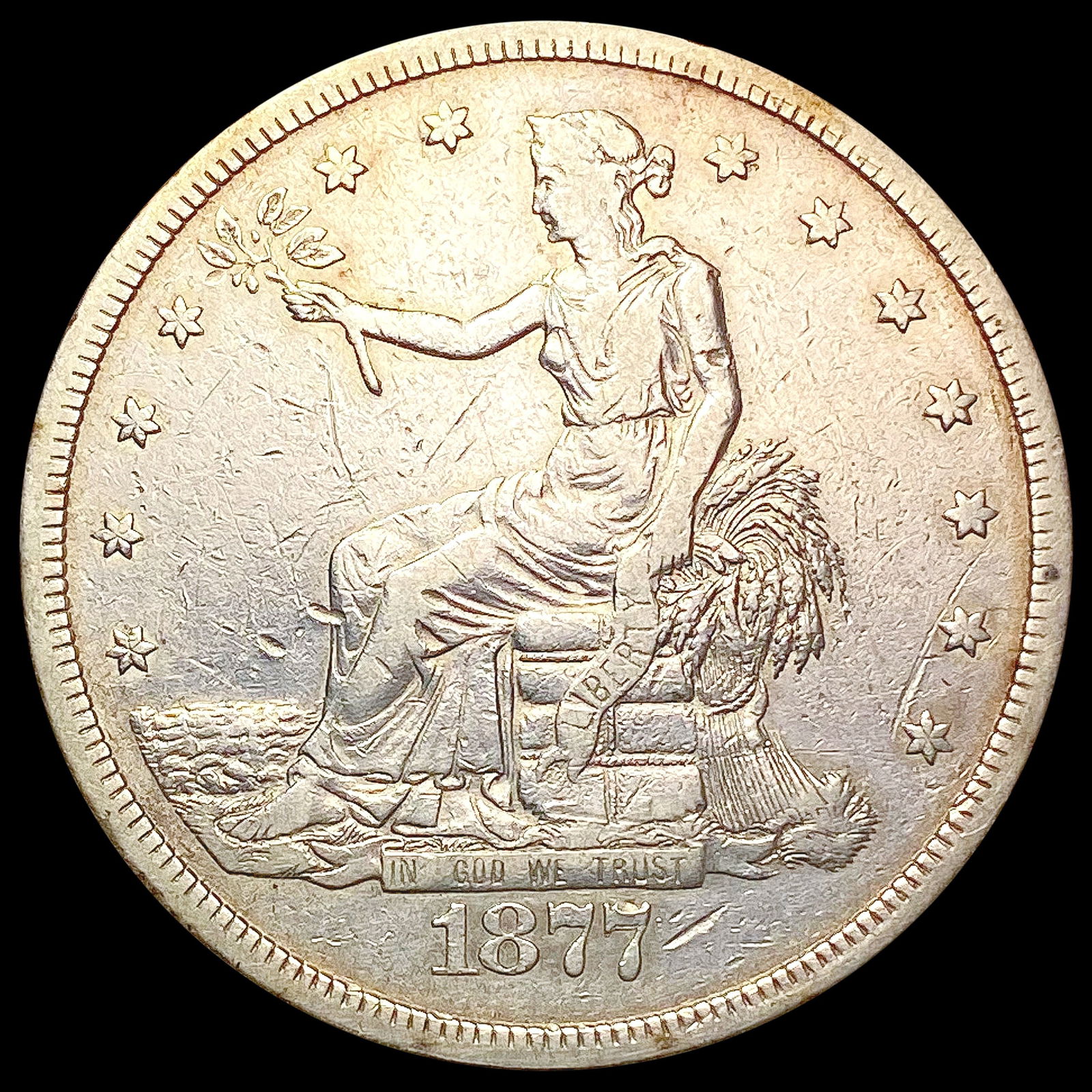 1877-S Silver Trade Dollar LIGHTLY CIRCULATED (1 of 2)