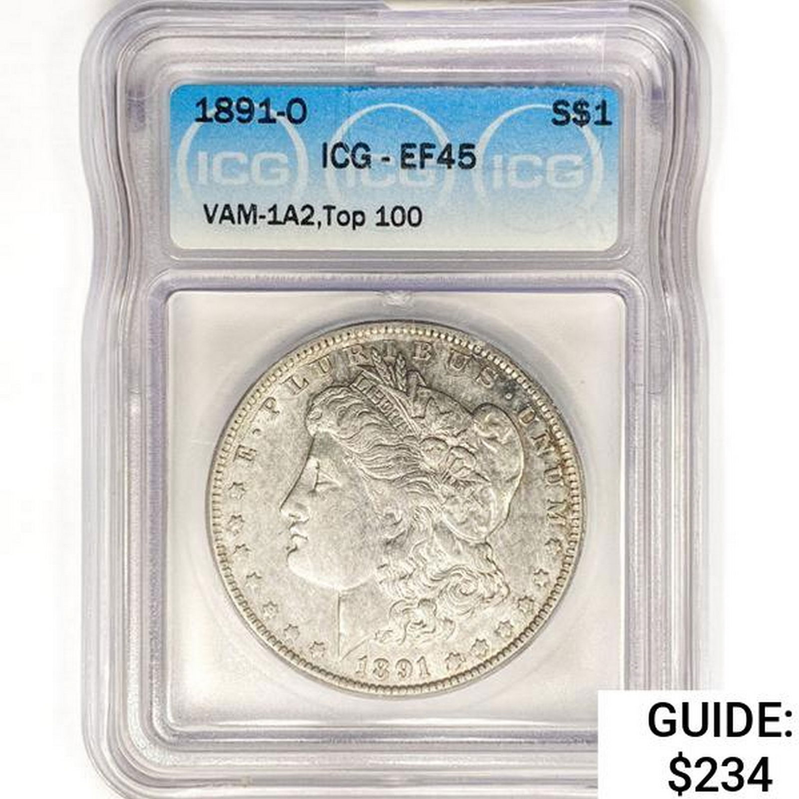 1891-O Morgan Silver Dollar ICG EF45 VAM-1A2 (1 of 2)