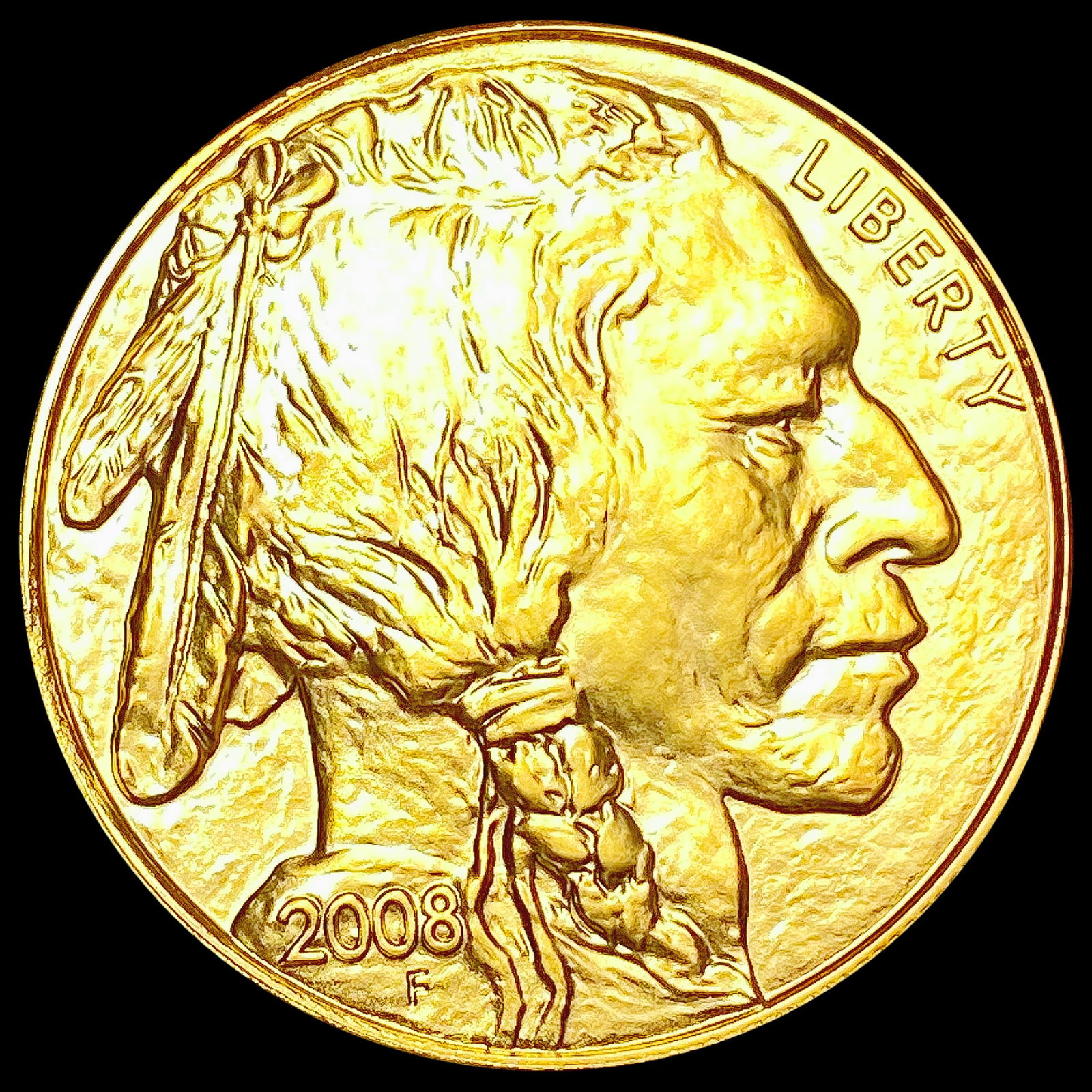 2008 $50 American Gold Buffalo 1oz SUPERB GEM BU (1 of 2)