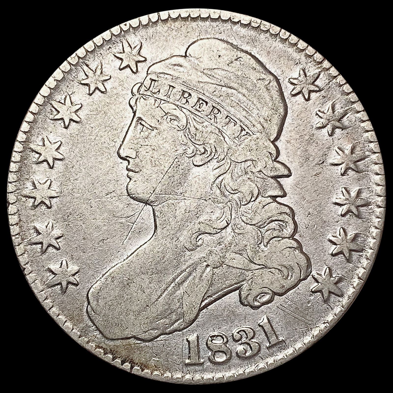 1831 Capped Bust Half Dollar NEARLY UNCIRCULATED (1 of 2)
