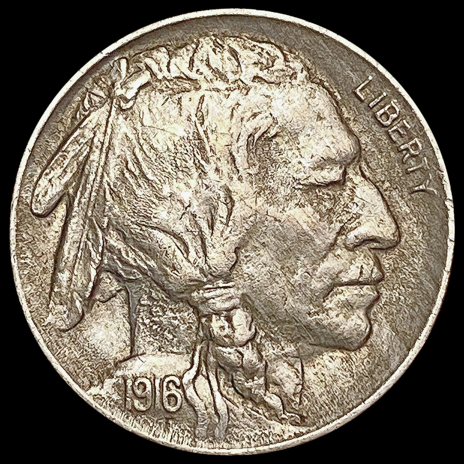 1916 Buffalo Nickel CHOICE AU (1 of 2)