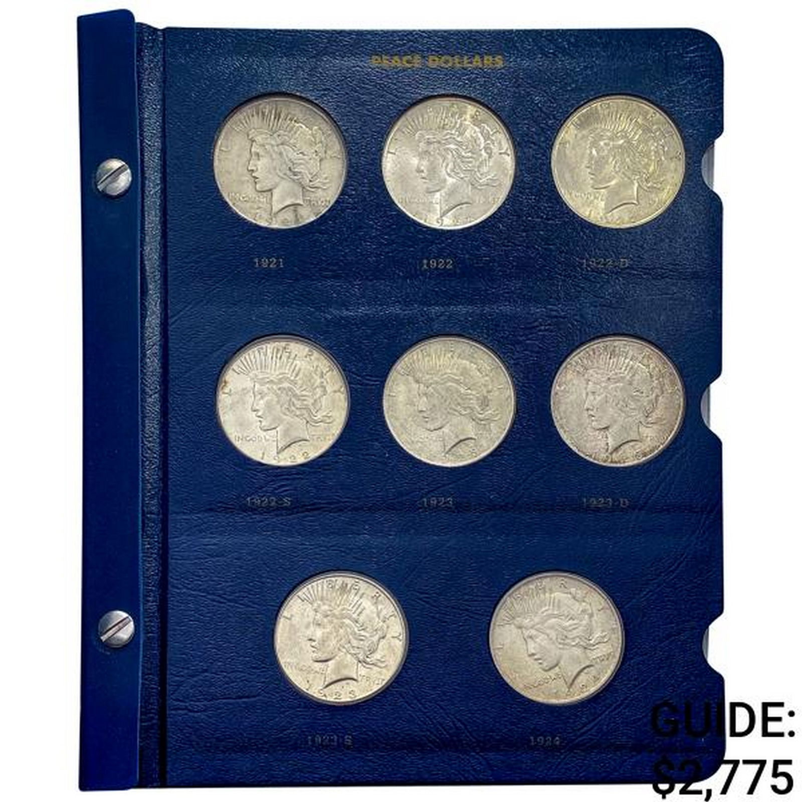 1921-1935 Peace Dollar Album [24 Coins[ (1 of 7)