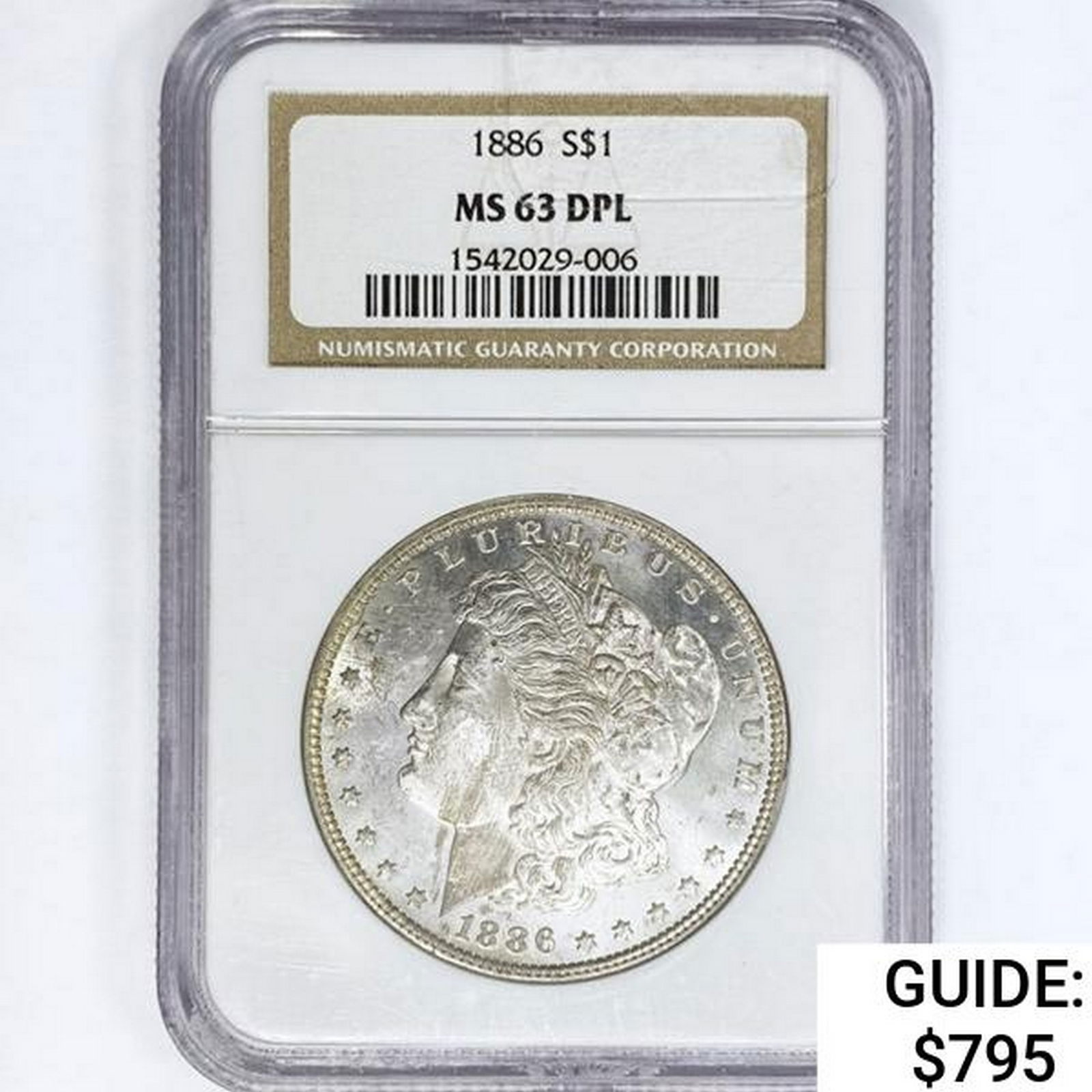 1886 Morgan Silver Dollar NGC MS63 DPL (1 of 2)