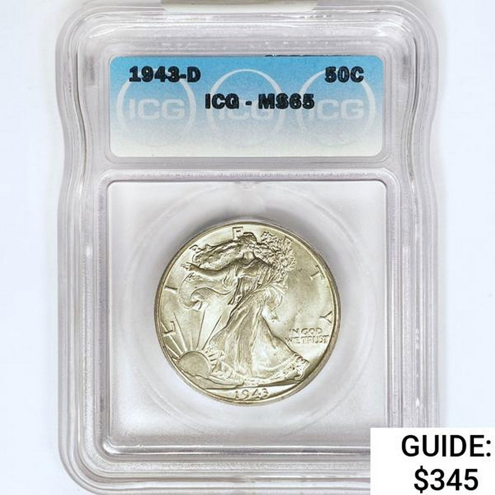 1943-D Walking Liberty Half Dollar ICG MS65 (1 of 2)