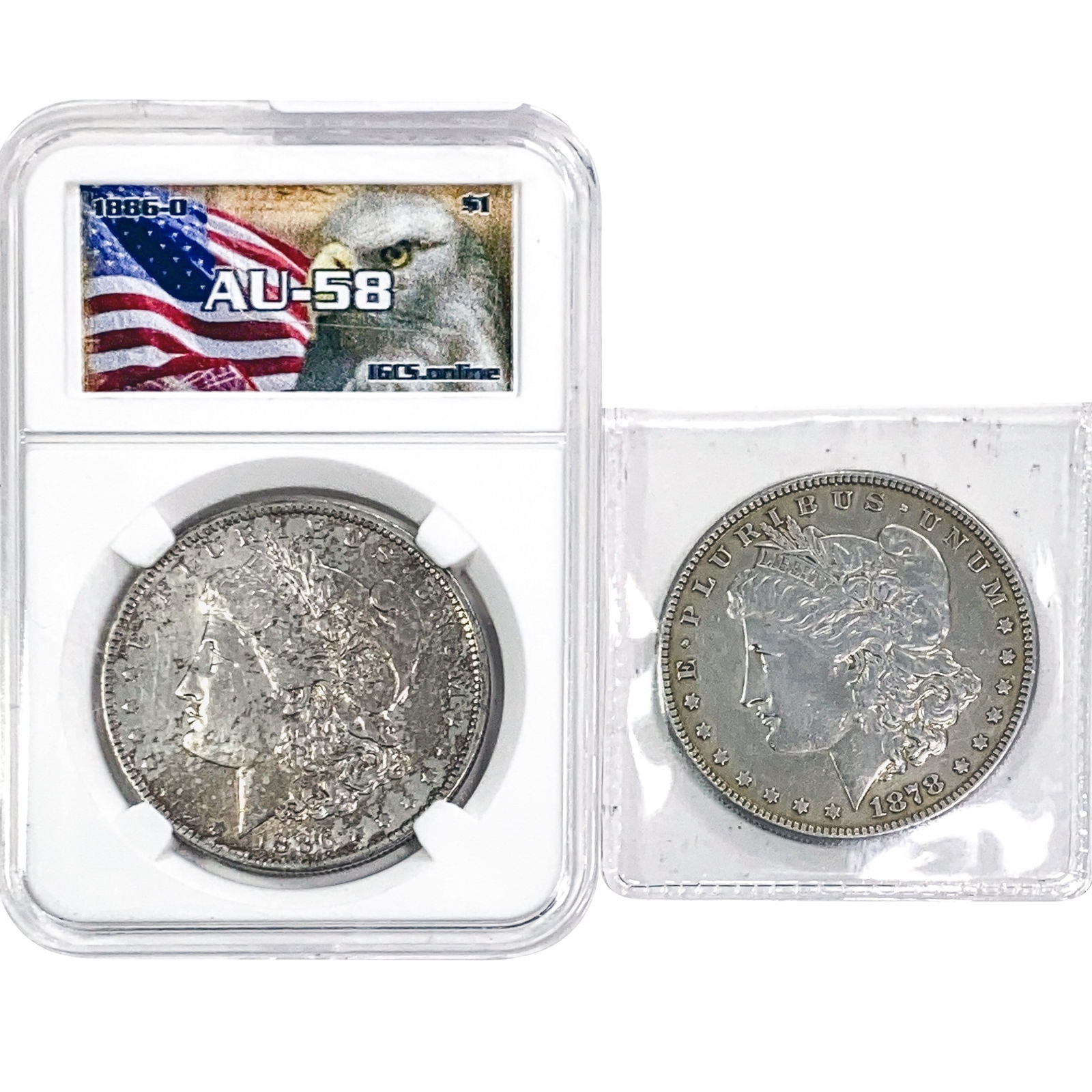 1878&1886 [2] Morgan Silver Dollar (1 of 2)