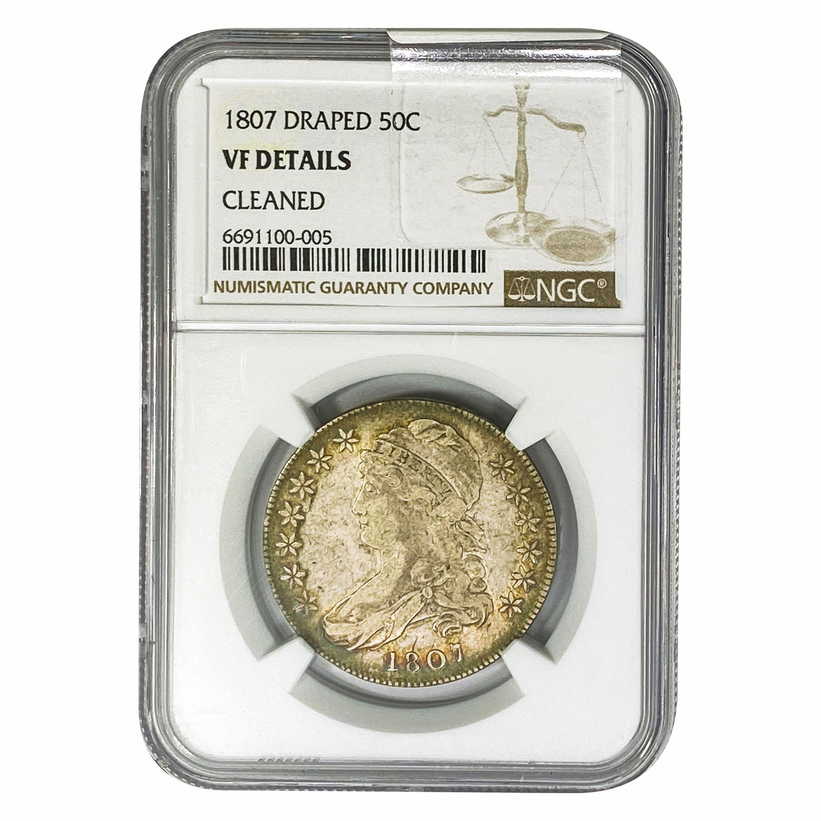 1807 Capped Bust Half Dollar NGC VFDetails (1 of 2)