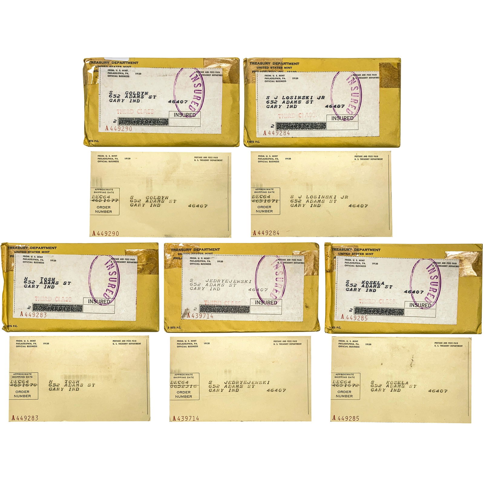 1964 [10] Proof Sets (1 of 2)