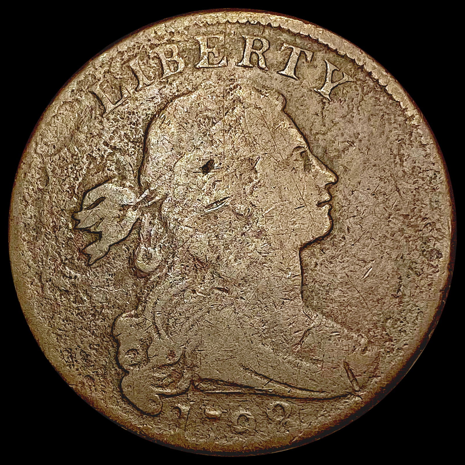 1798 Draped Bust Cent NICELY CIRCULATED (1 of 2)