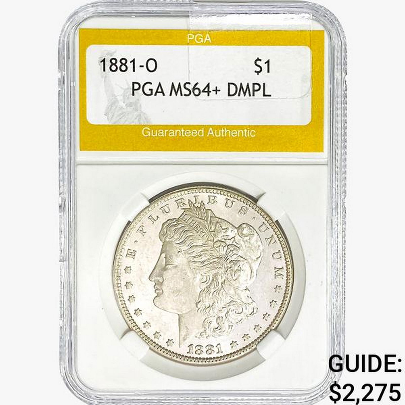 1881-O Morgan Silver Dollar PGA MS64+ DMPL (1 of 2)