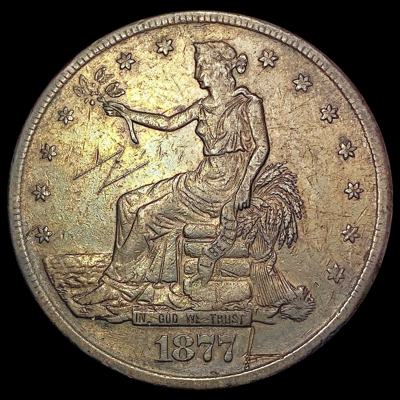 1877-S Silver Trade Dollar LIGHTLY CIRCULATED (1 of 2)
