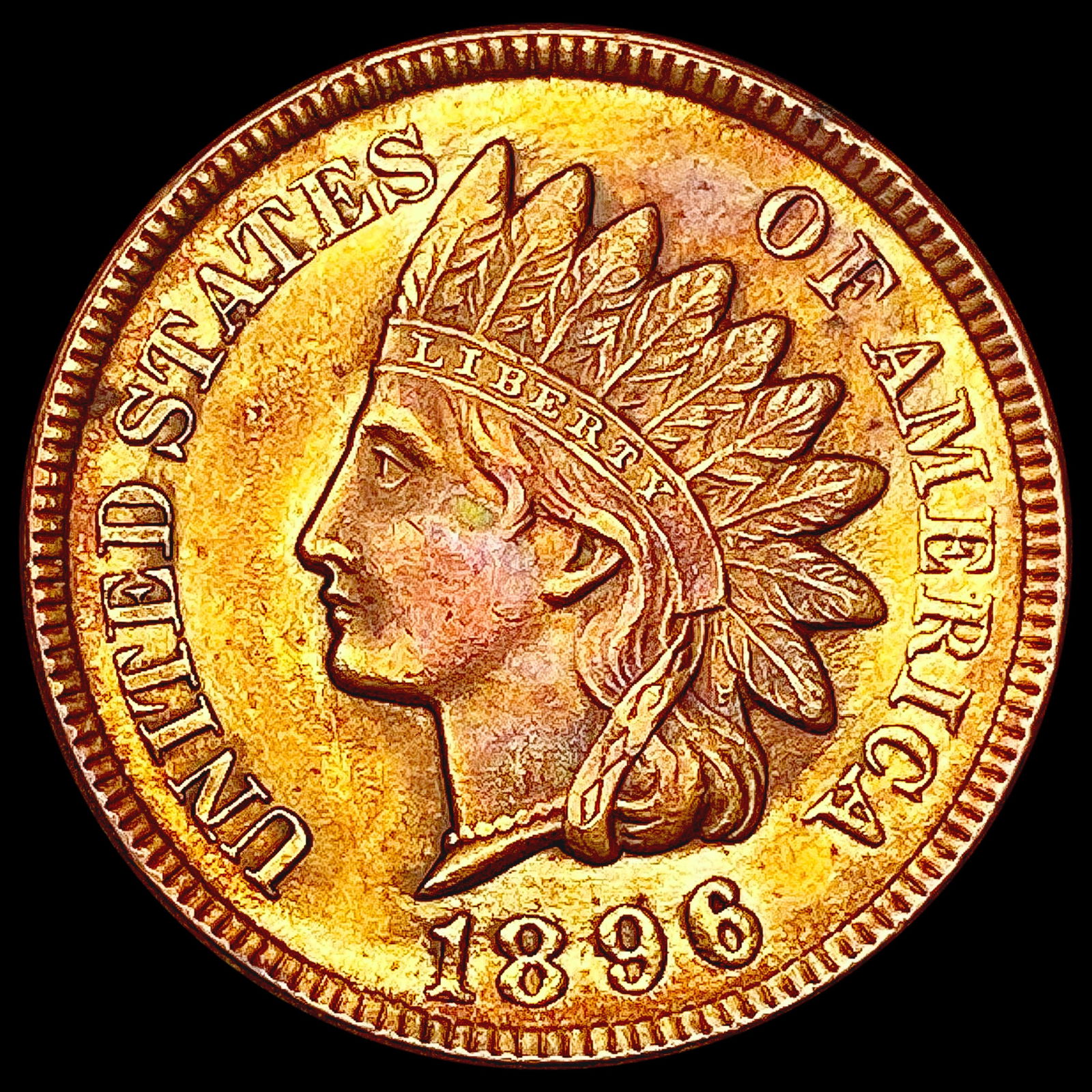1896 RED Indian Head Cent CHOICE BU (1 of 2)