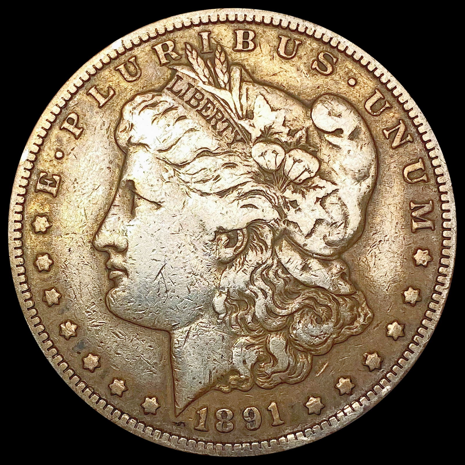 1891-CC Morgan Silver Dollar LIGHTLY CIRCULATED (1 of 2)