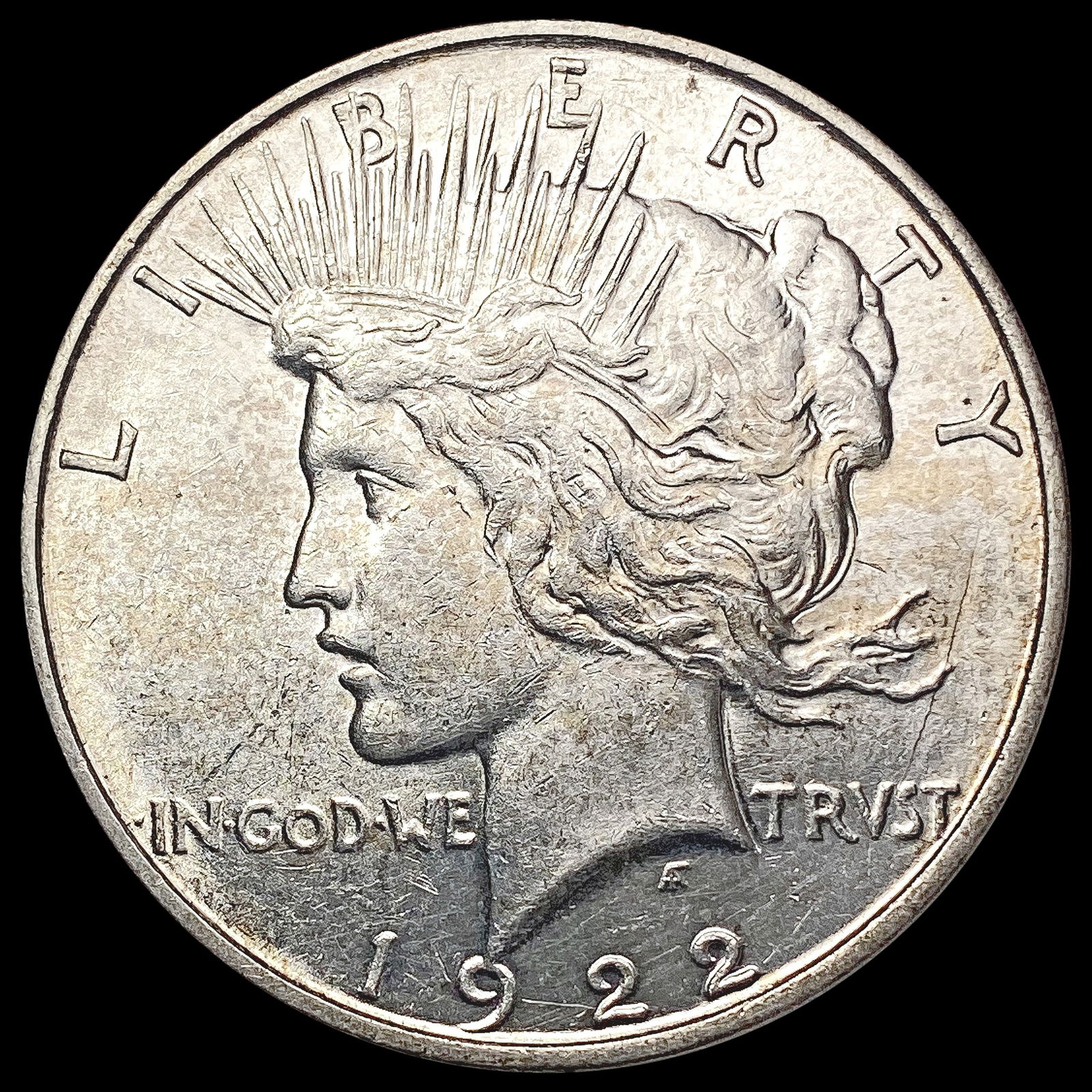 1922-D Silver Peace Dollar CHOICE AU (1 of 2)