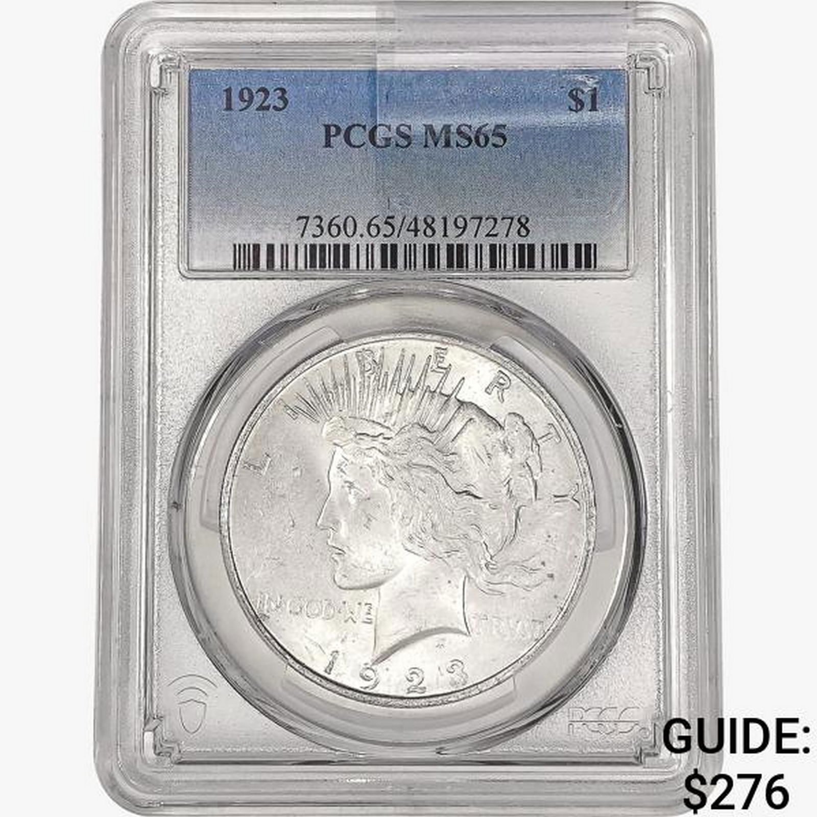 1923 Silver Peace Dollar PCGS MS65 (1 of 2)
