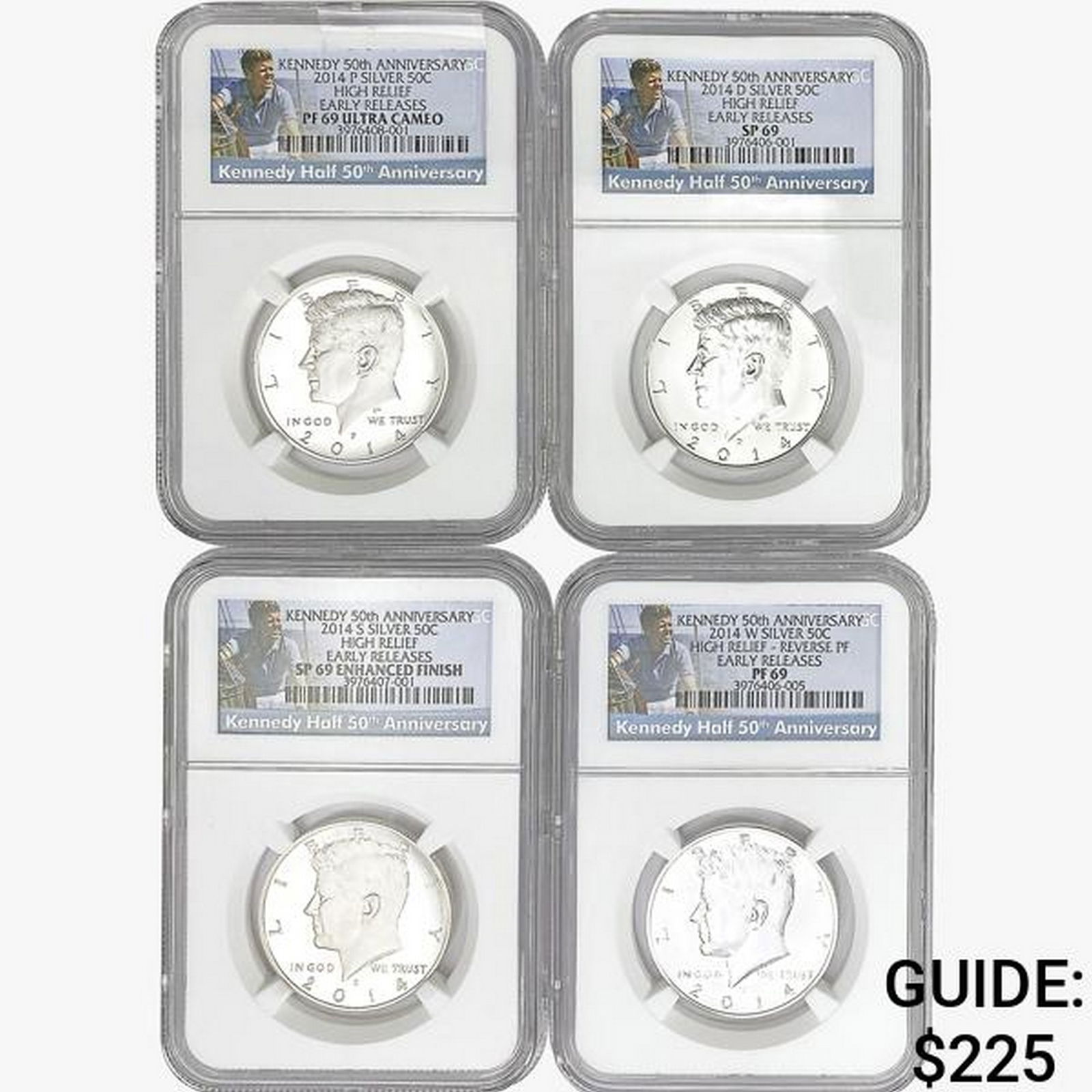 2014 [4] Kennedy Half Dollar NGC PF/SP69 High Reli (1 of 2)