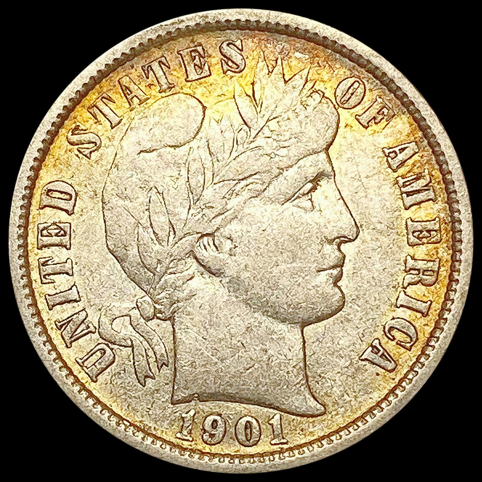 1901-O Barber Dime CLOSELY UNCIRCULATED (1 of 2)
