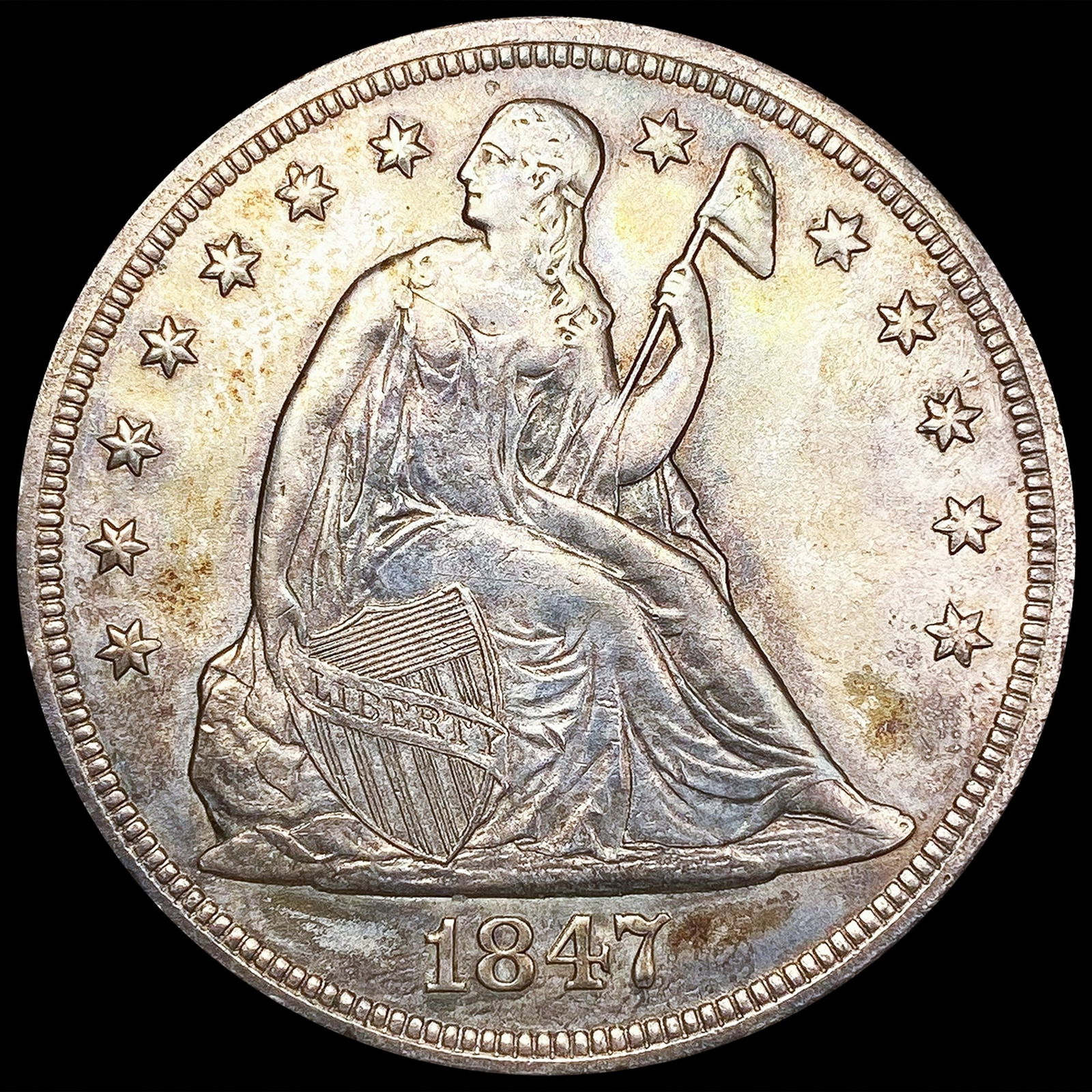 1847 Seated Liberty Dollar UNCIRCULATED (1 of 2)