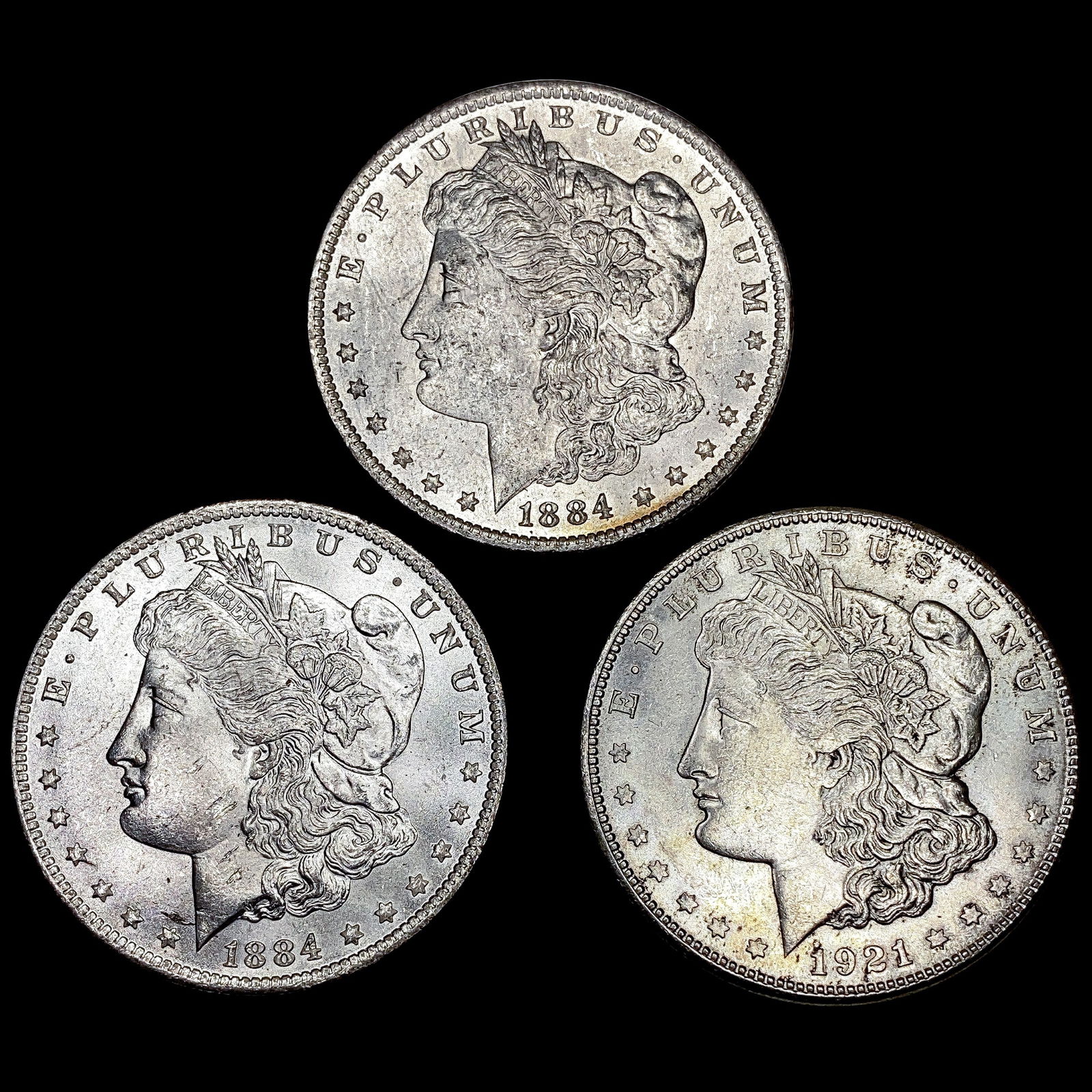 [3] 1884&1921 Morgan Silver Dollar (1 of 2)