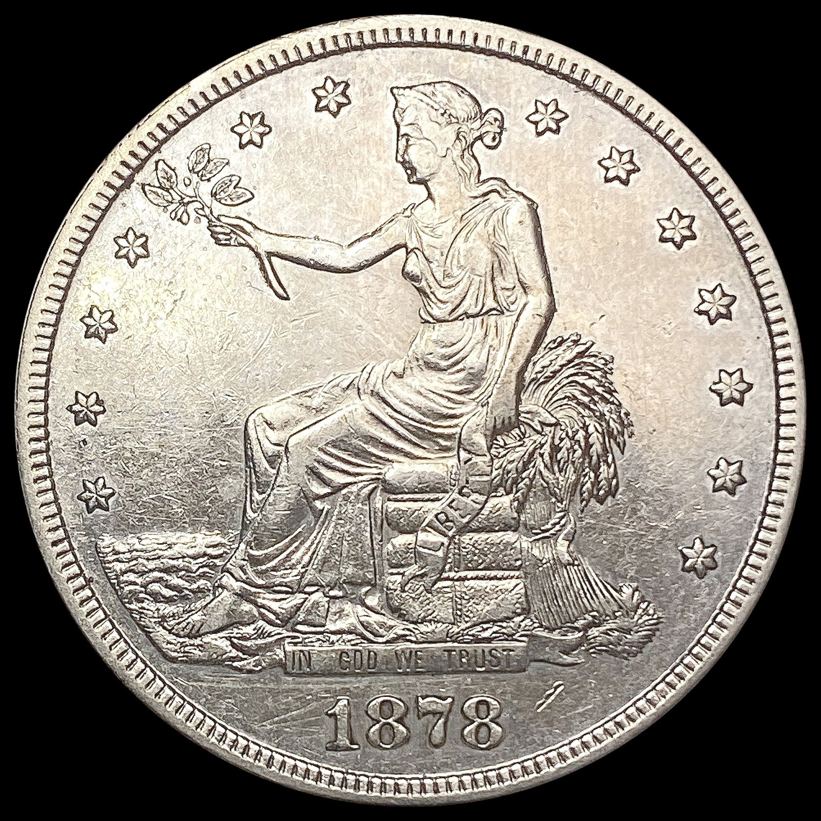 1878-S Silver Trade Dollar CLOSELY UNCIRCULATED (1 of 2)