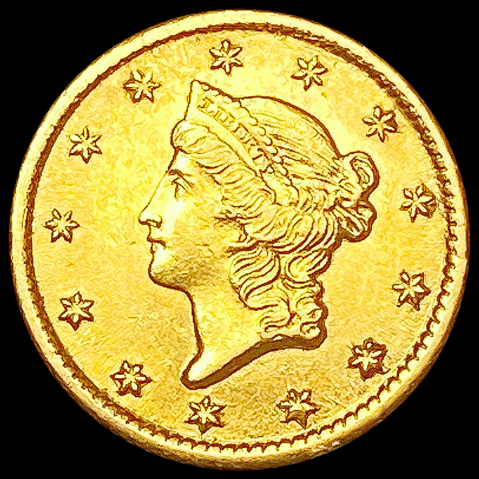 1851-O Rare Gold Dollar CHOICE AU (1 of 2)