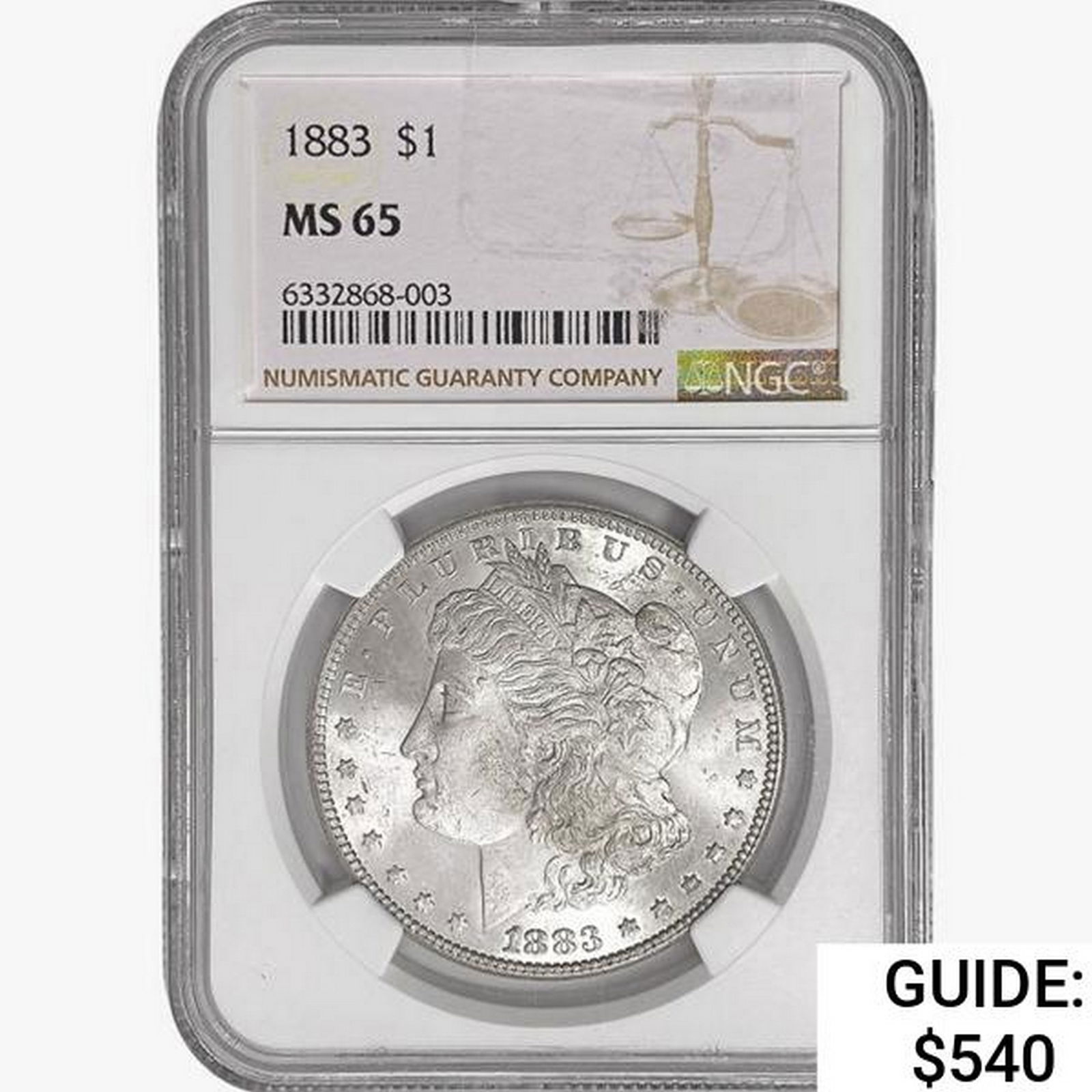 1883 Morgan Silver Dollar NGC MS65 (1 of 2)